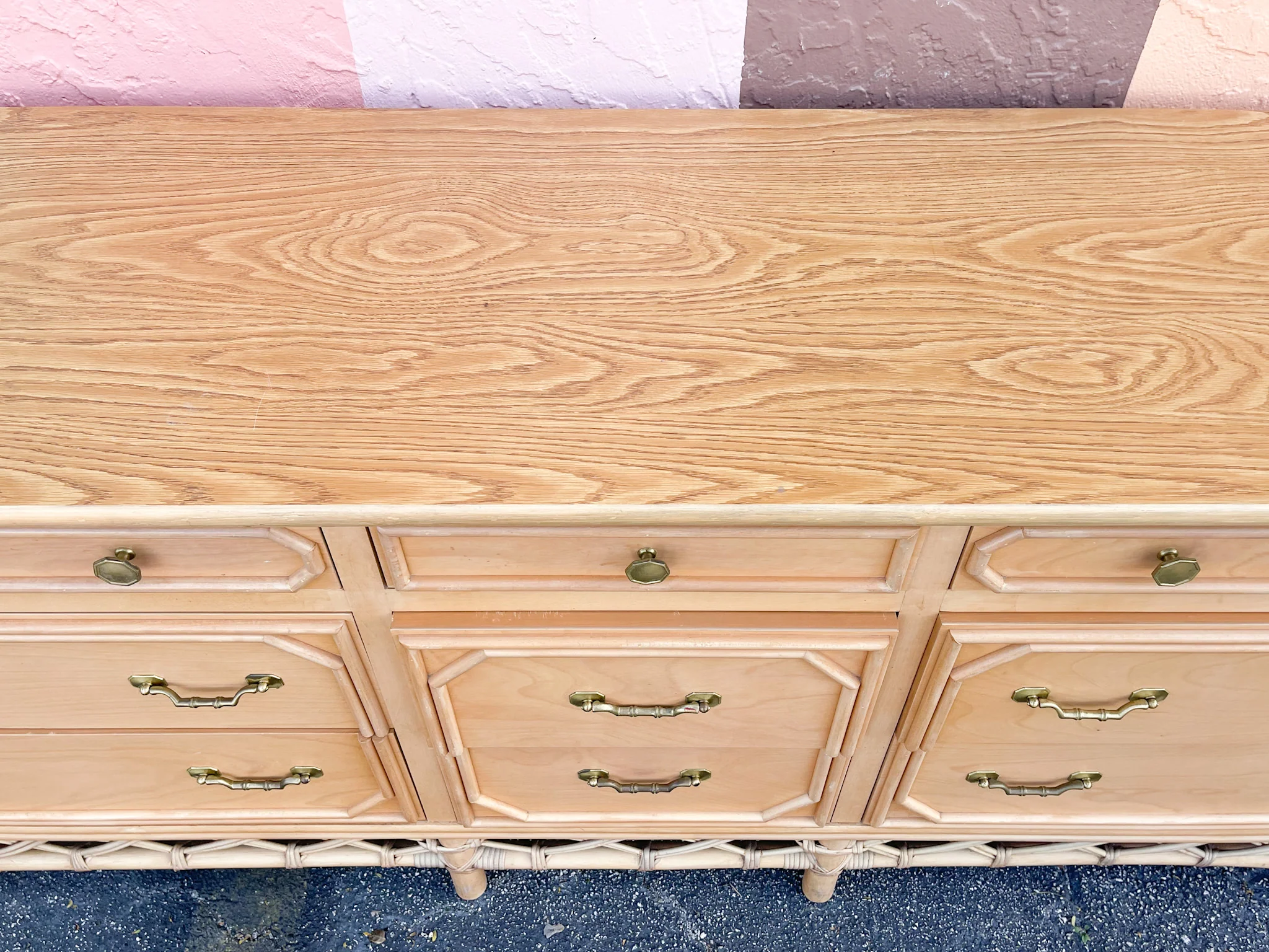 Ficks Reed Natural Faux Bamboo Dresser - Image 9