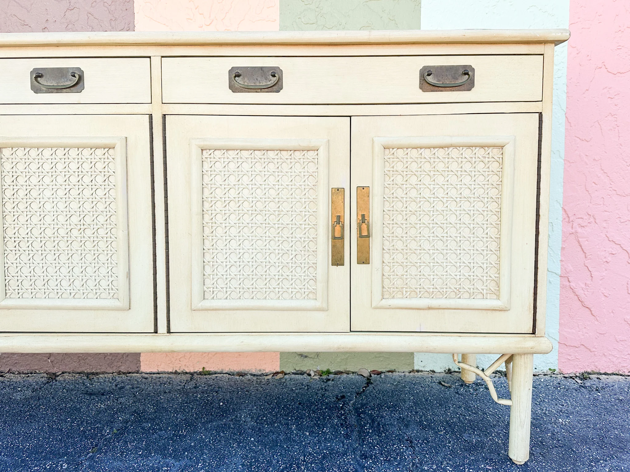 Ficks Reed Rattan and Cane Server - Image 11