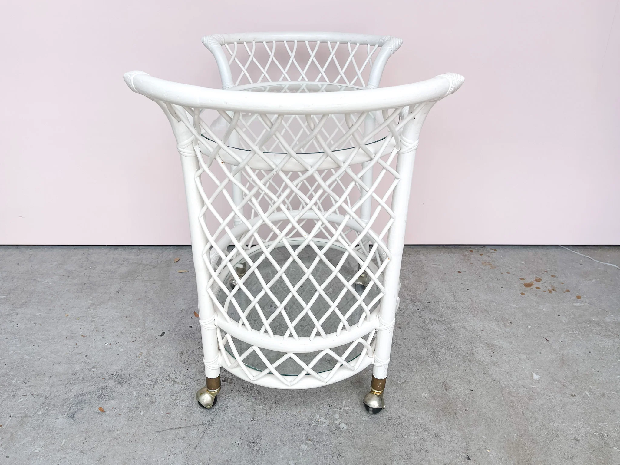 Ficks Reed Rattan Bar Cart - Image 5
