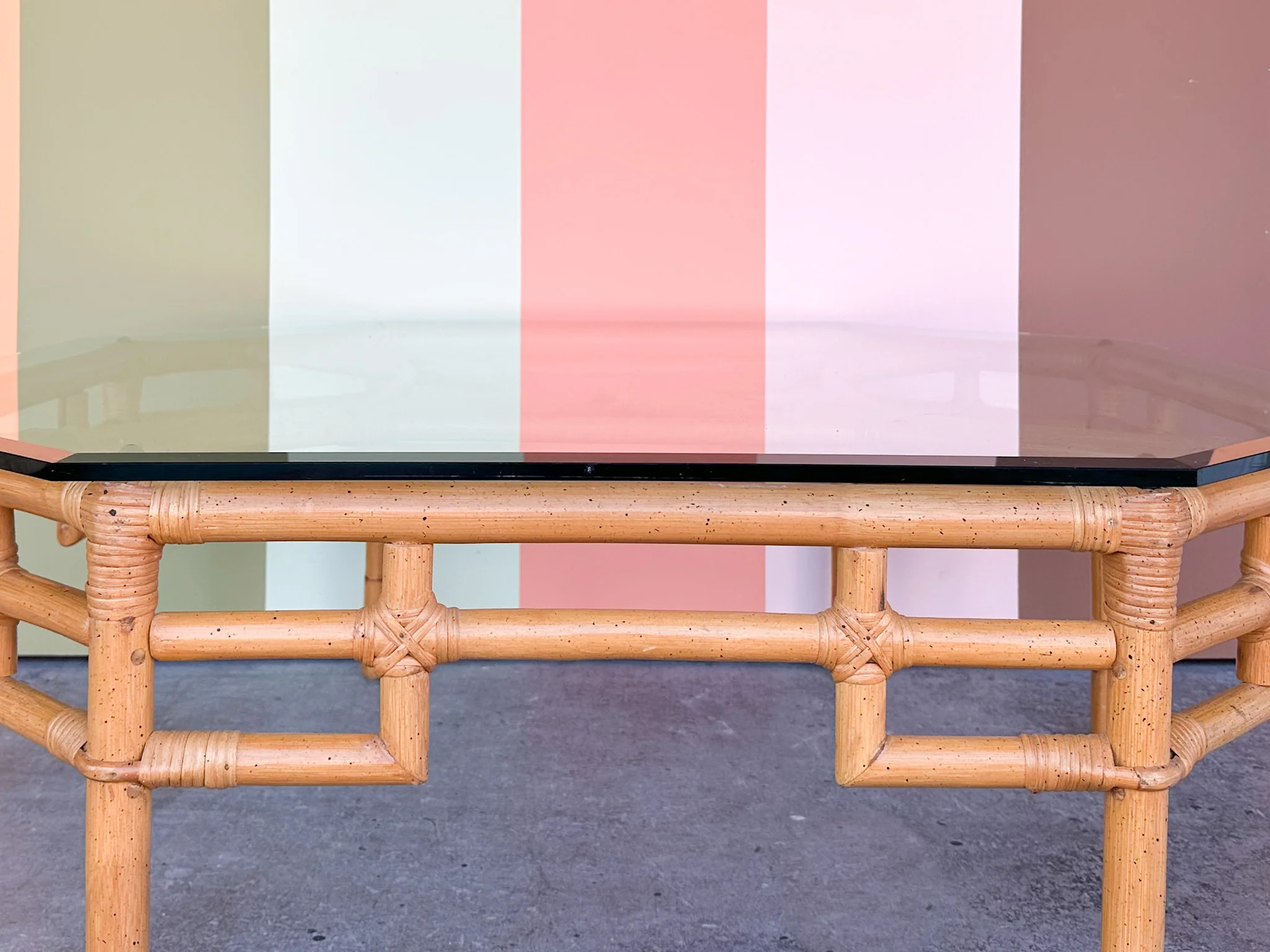 Ficks Reed Rattan Coffee Table - Image 4