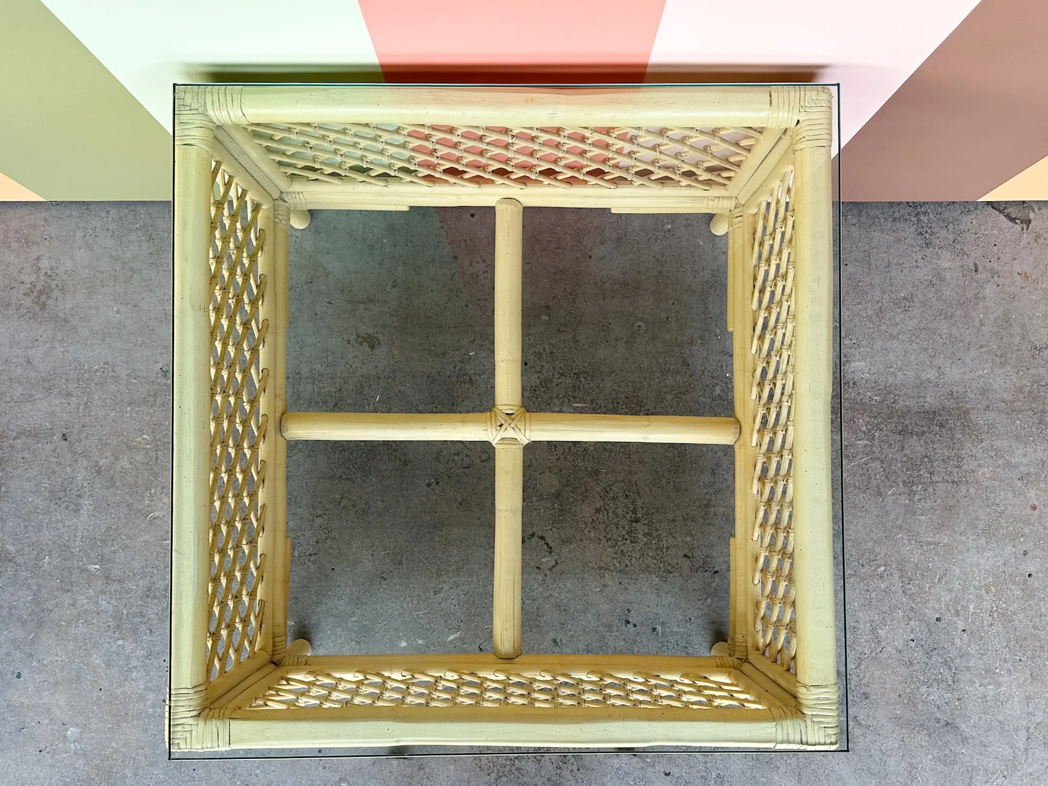Ficks Reed Rattan Corner Table - Image 3