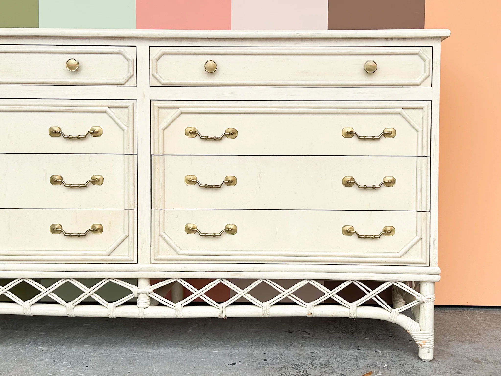 Ficks Reed Rattan Dresser - Image 4