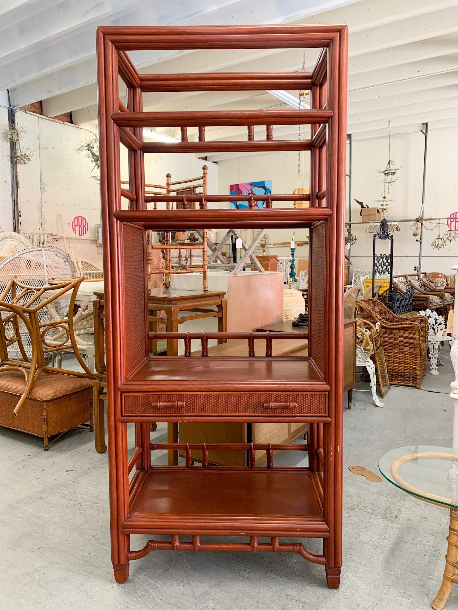Ficks Reed Rattan Etagere - Image 2