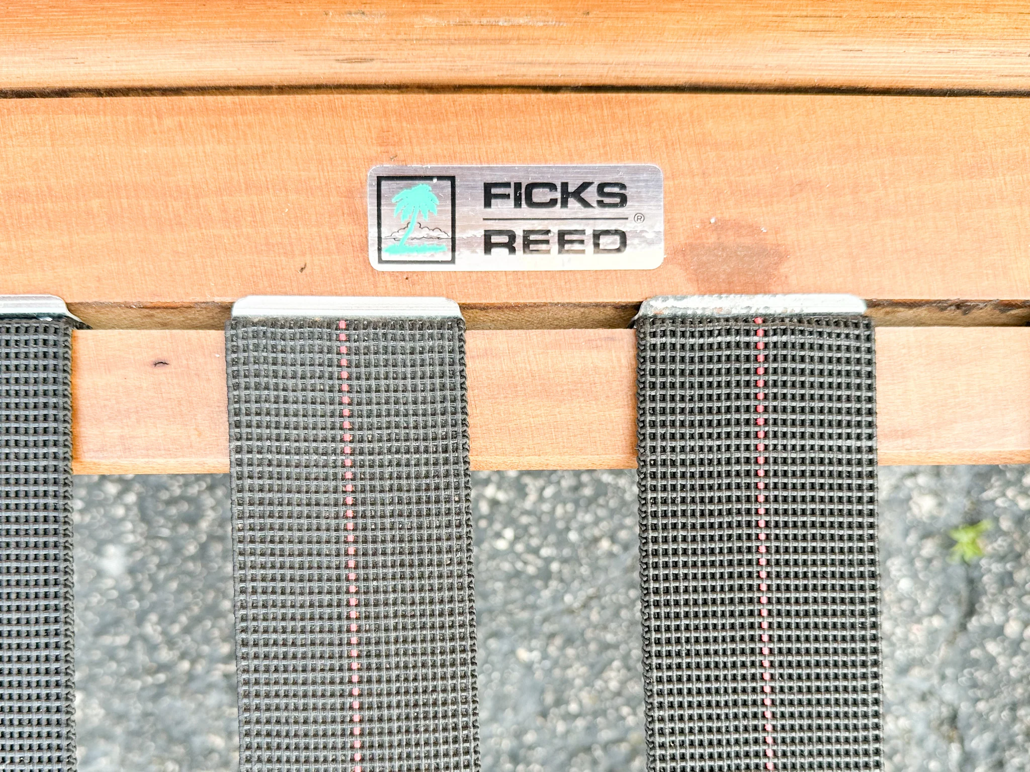 Ficks Reed Rattan Lattice Lounge Chair - Image 4