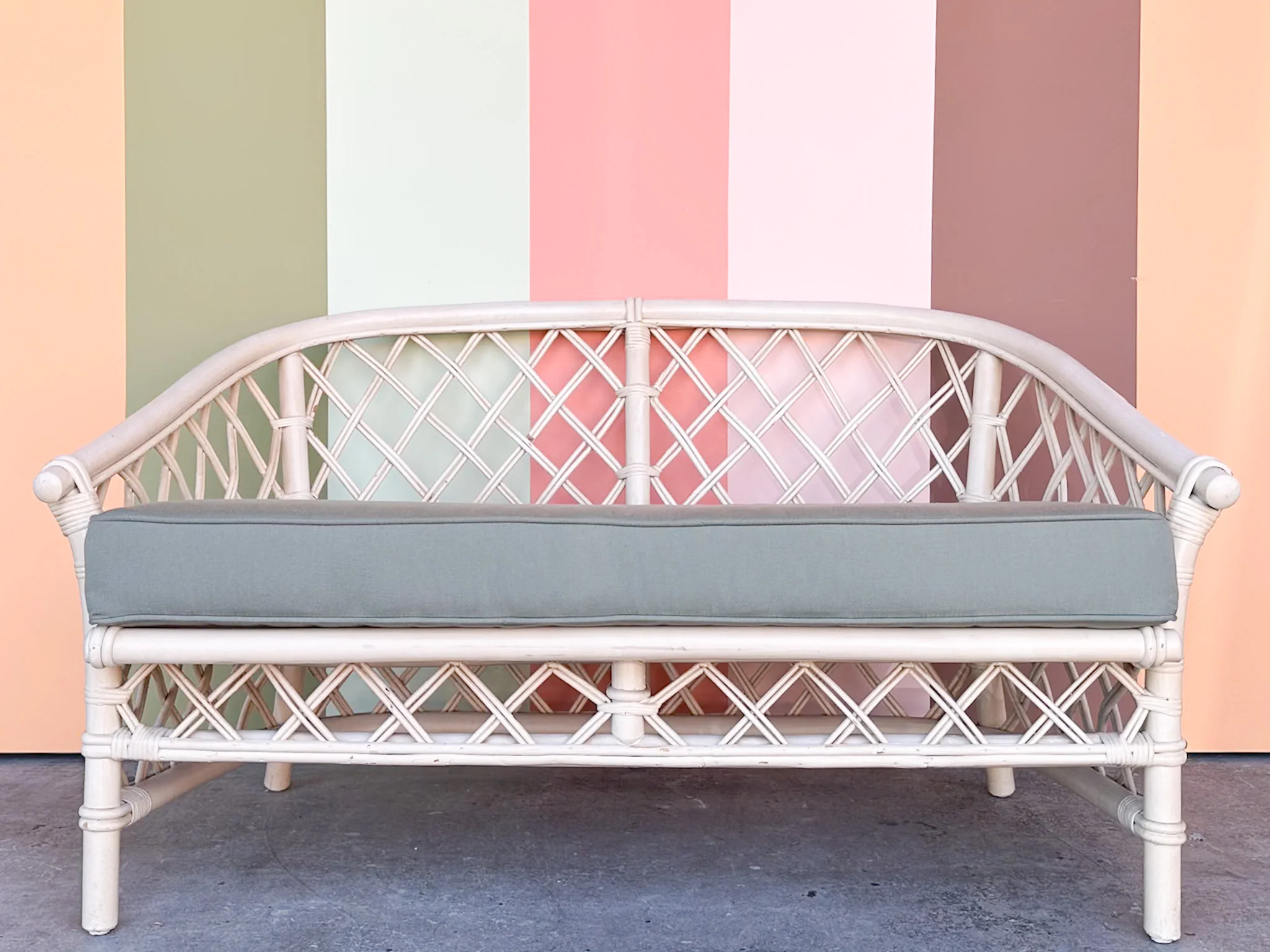 Ficks Reed Rattan Lattice Sette - Image 4