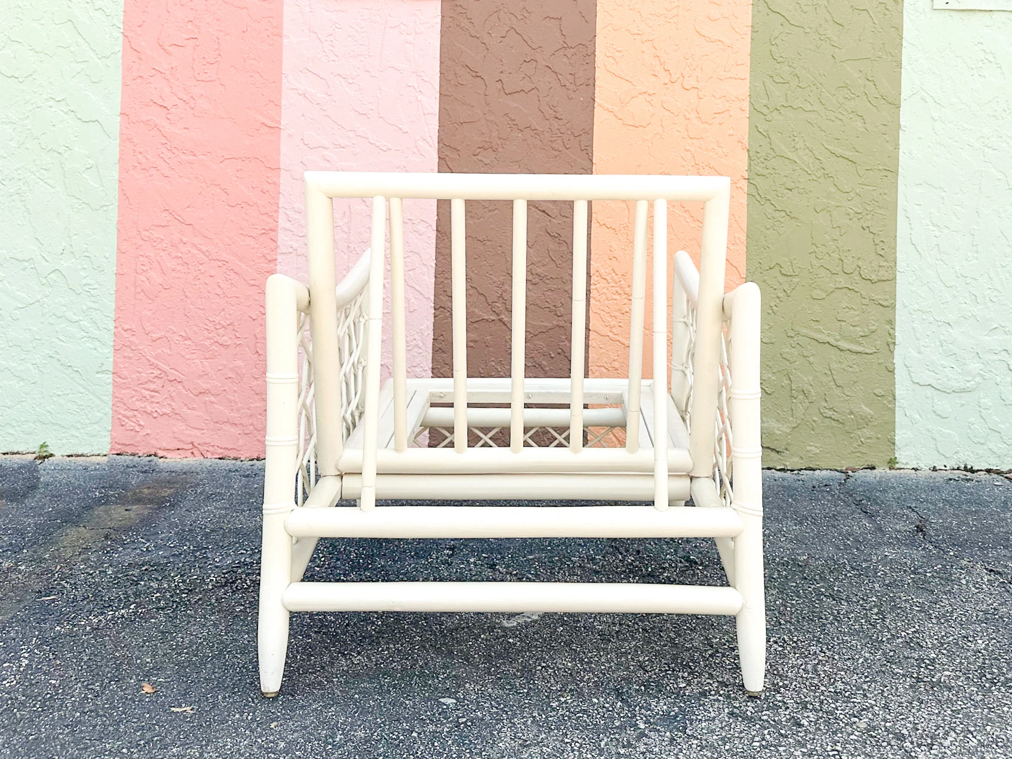 Ficks Reed Rattan Lounge Chair and Ottoman - Image 4