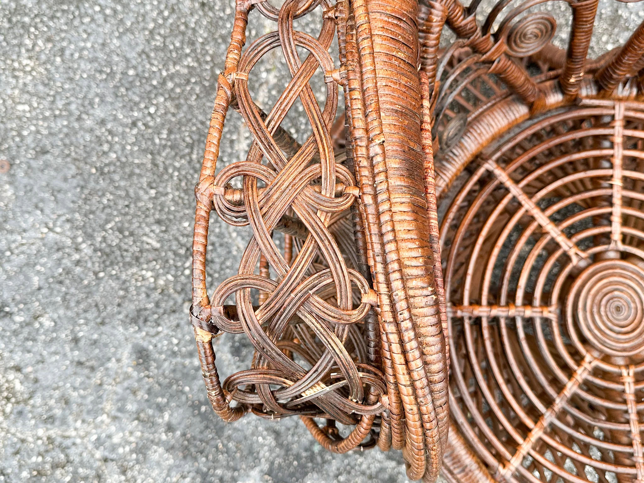 Fiddlehead and Cane Peacock Chair - Image 10