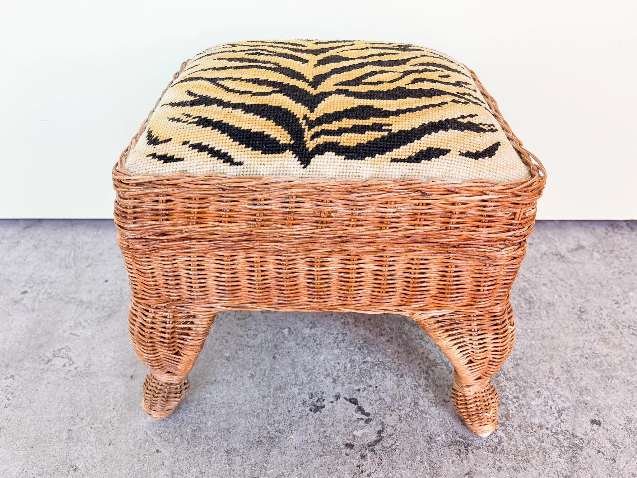 Fierce Needlepoint Sewing Basket