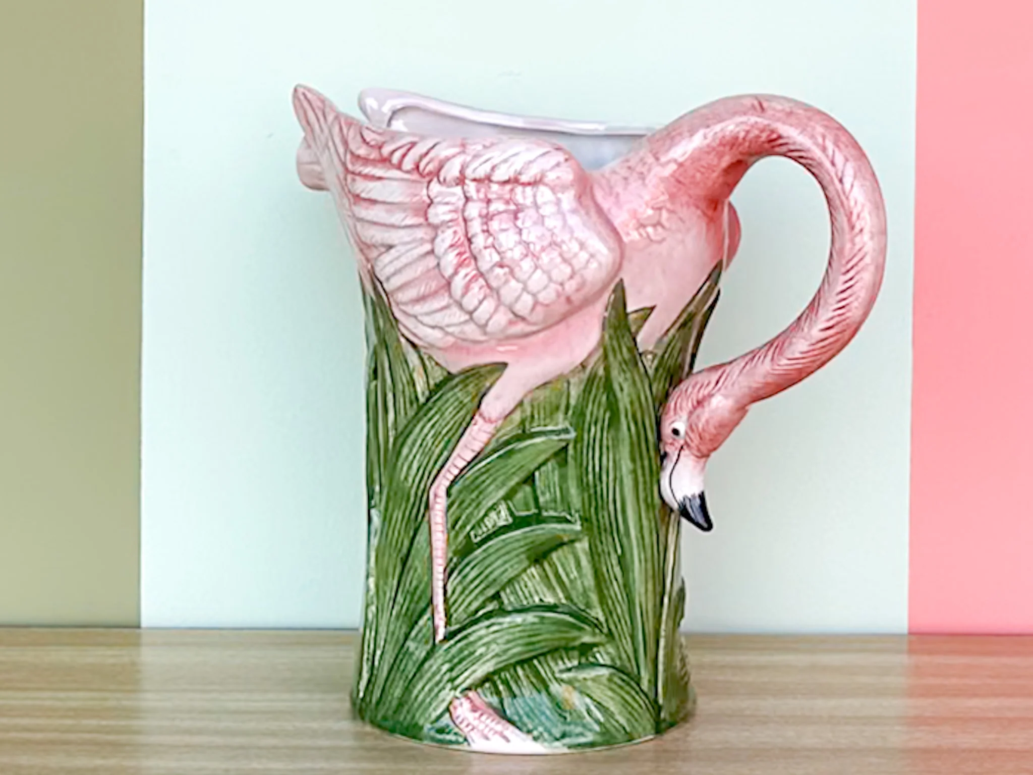 Fitz and Floyd Flamingo Pitcher - Image 3