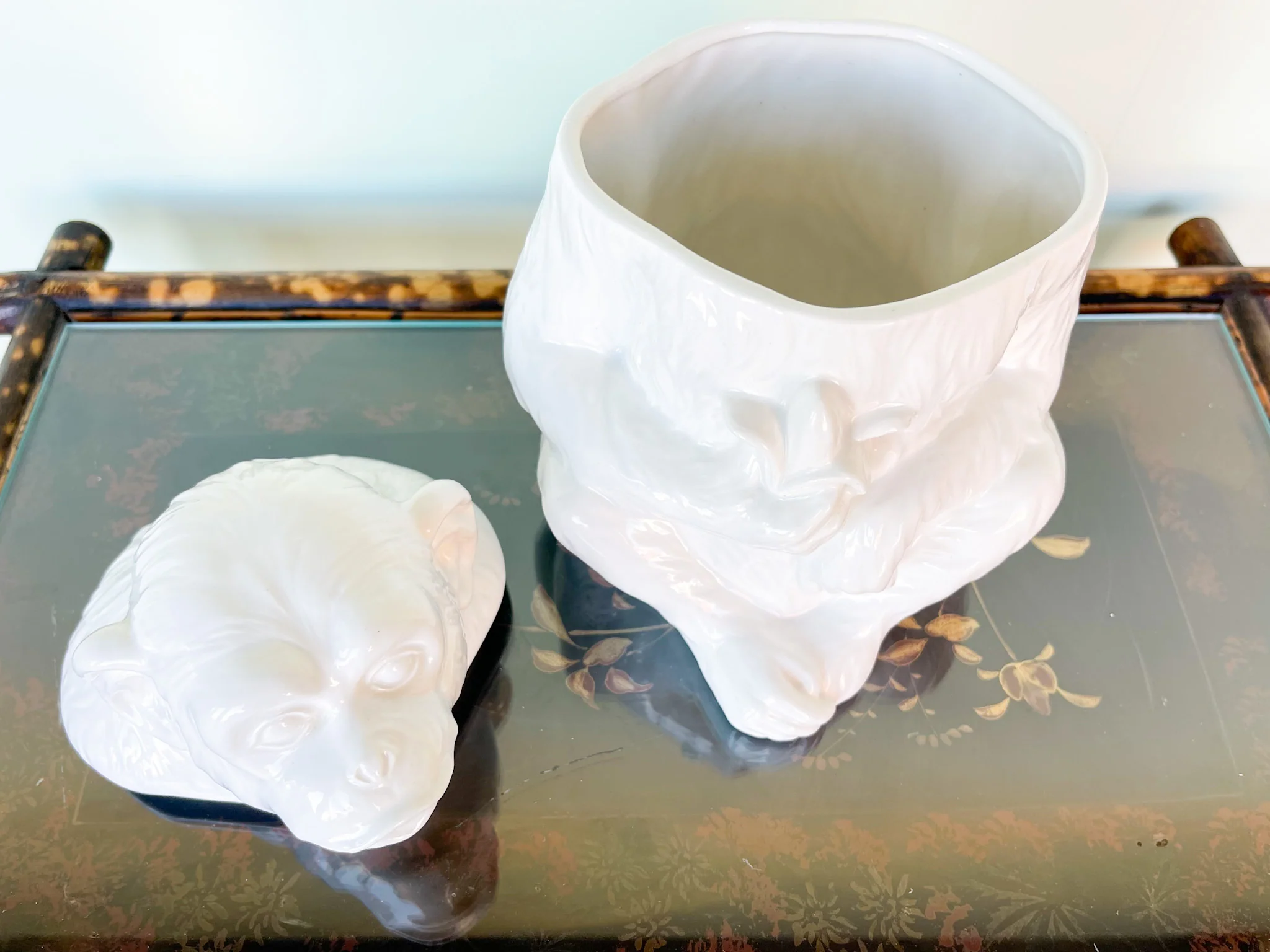Fitz and Floyd Monkey Jar - Image 4