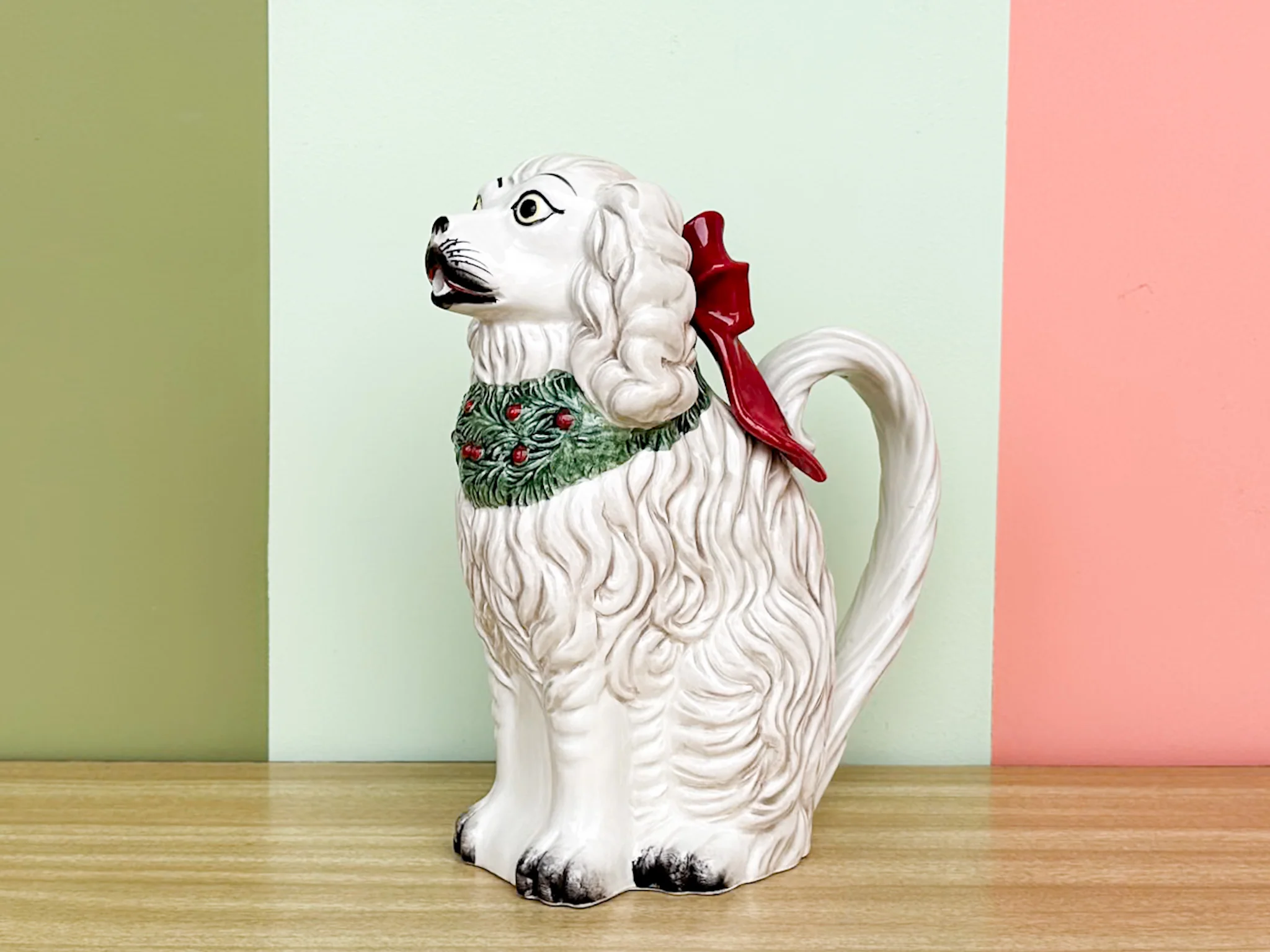 Fitz and Floyd Staffordshire Dog Holiday Pitcher - Image 5