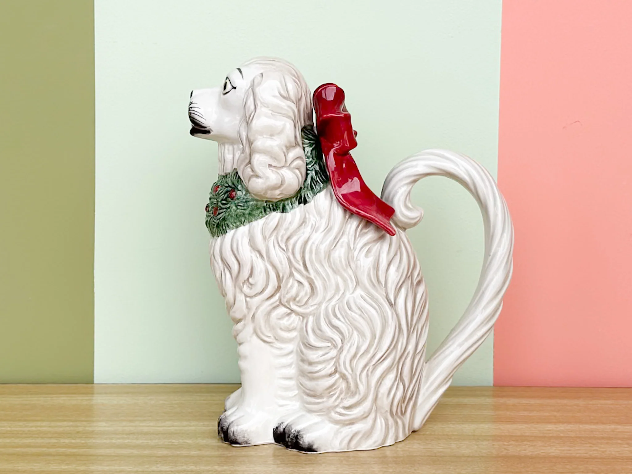 Fitz and Floyd Staffordshire Dog Holiday Pitcher - Image 6