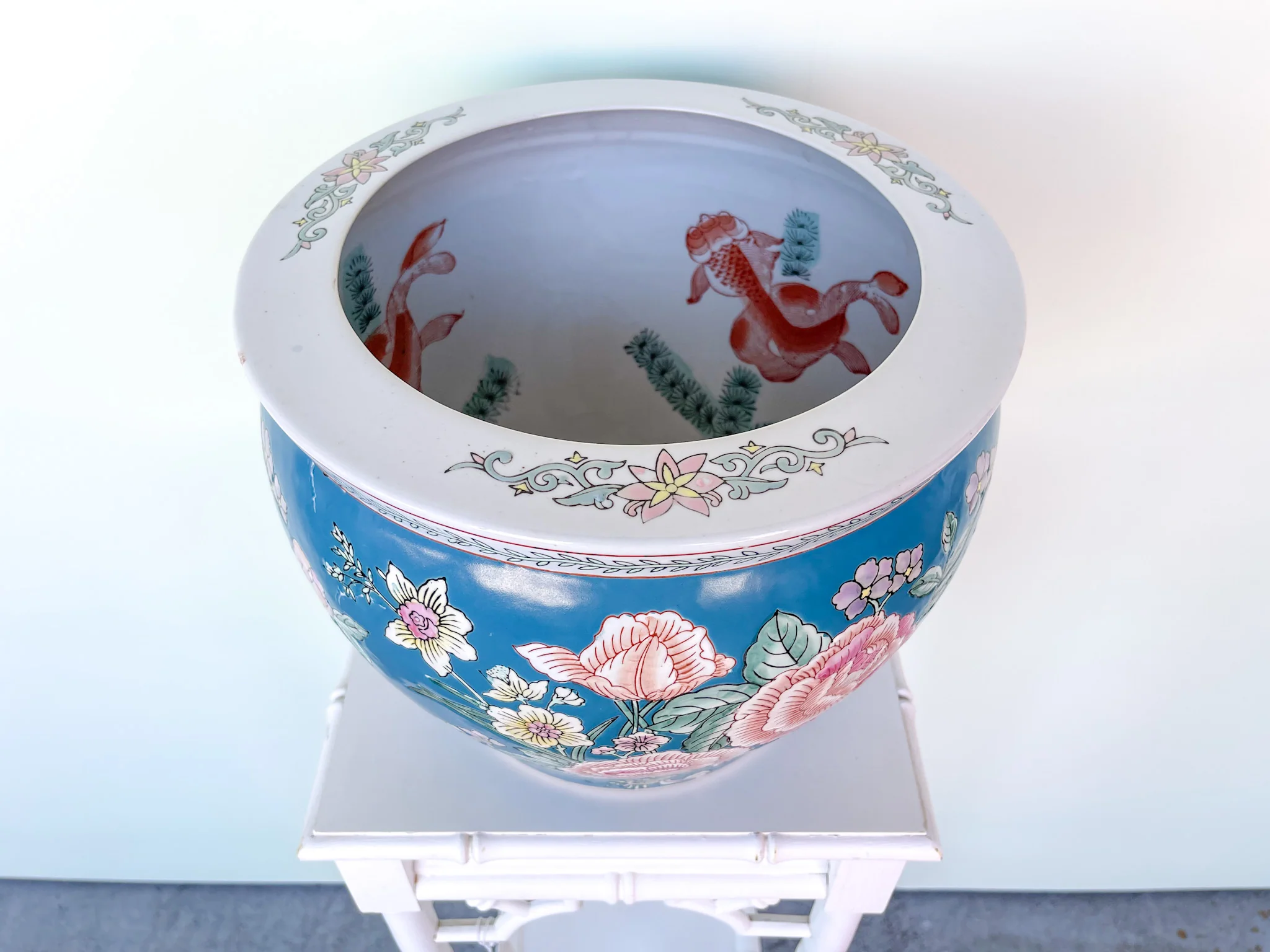 Floral Koi Fish Cachepot - Image 3