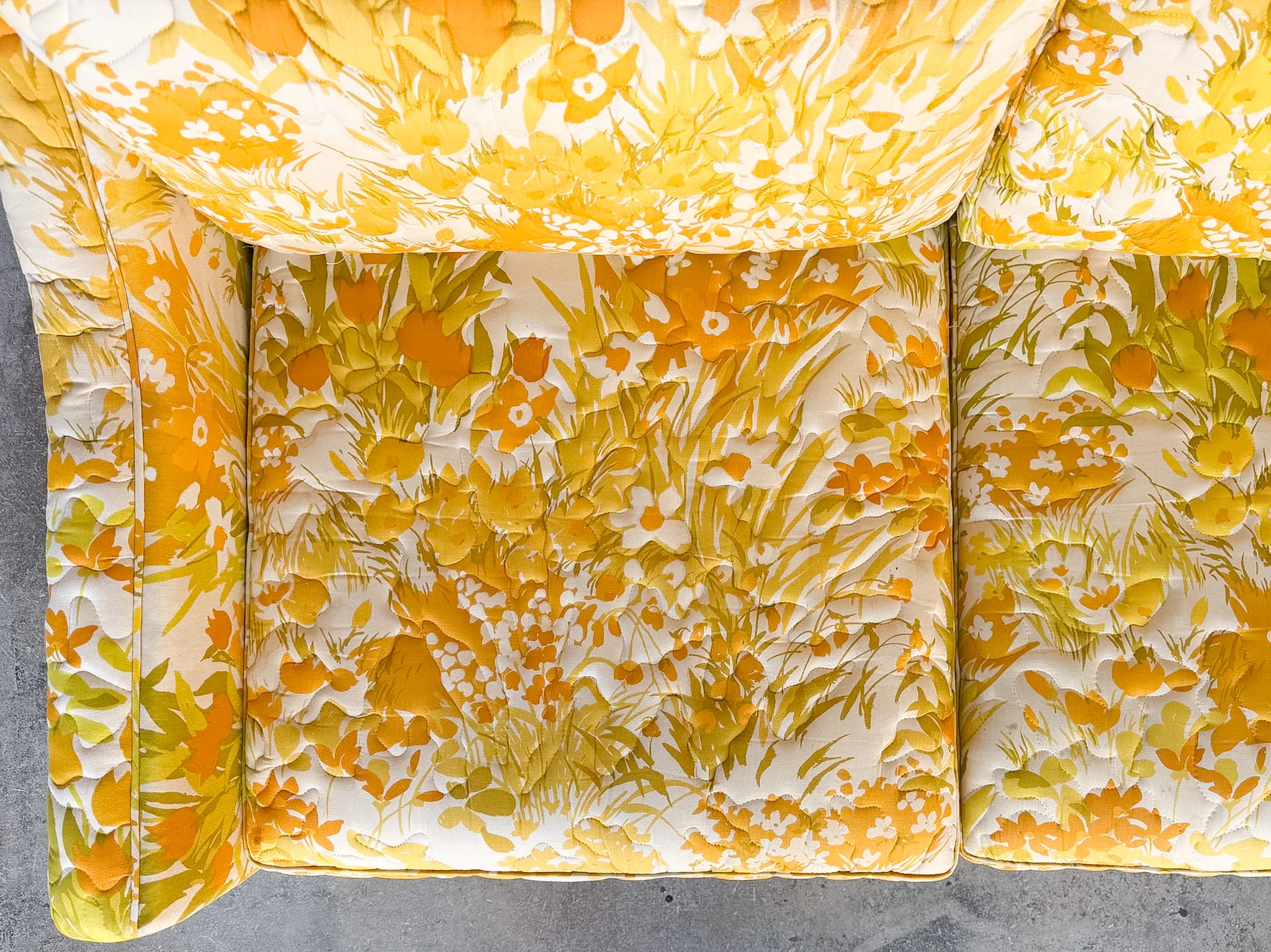 Flower Power Upholstered Sofa - Image 10