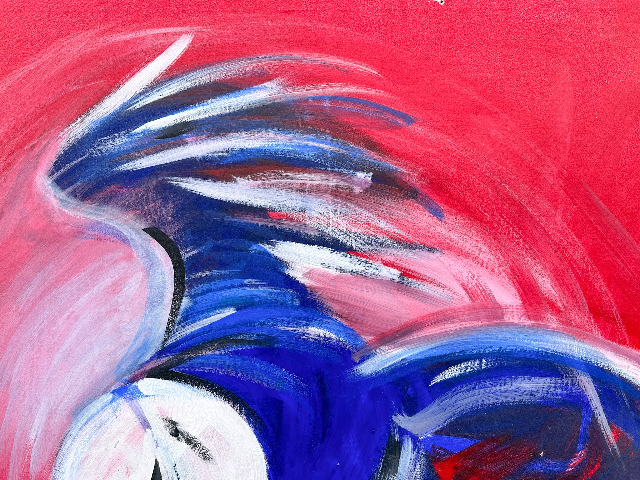Flying Blue Parrot Original Painting - Image 6