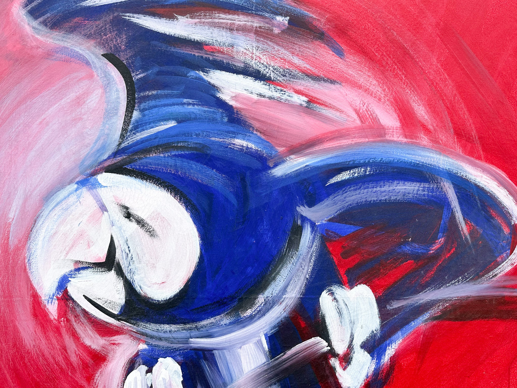 Flying Blue Parrot Original Painting - Image 7