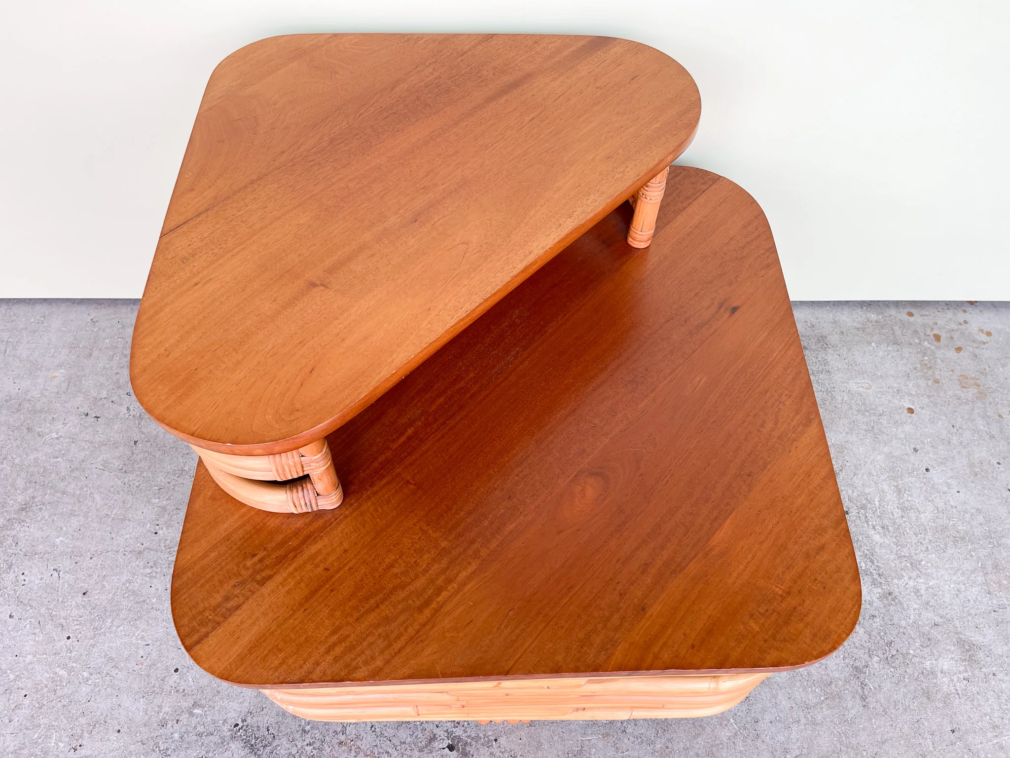 Frankl Style Rattan Corner Table - Image 4