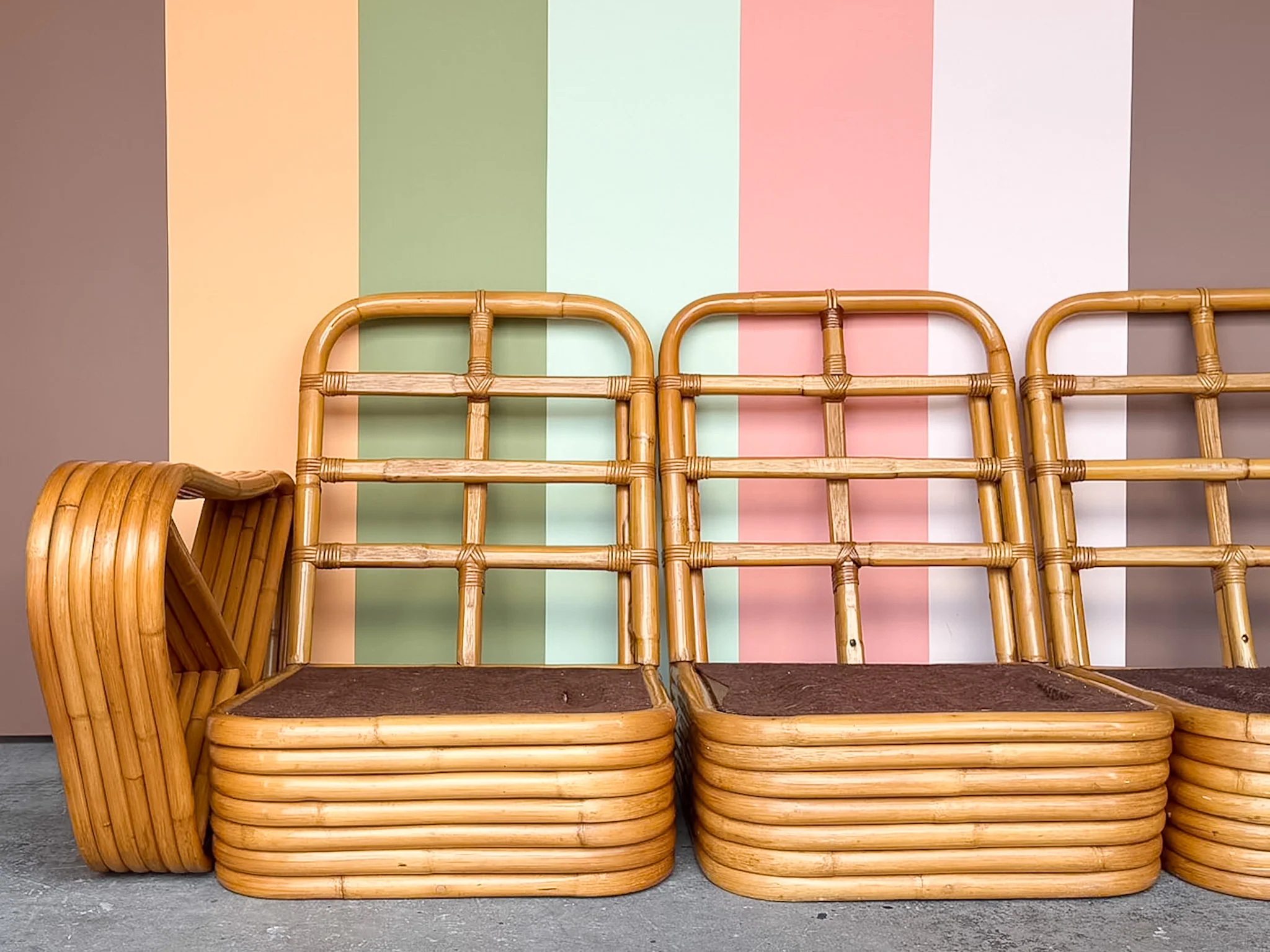 Frankl Style Rattan Pretzel Sofa - Image 10