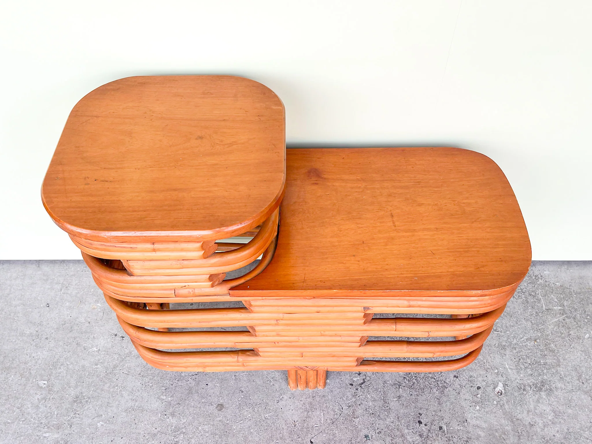 Frankl Style Rattan Side Table - Image 3