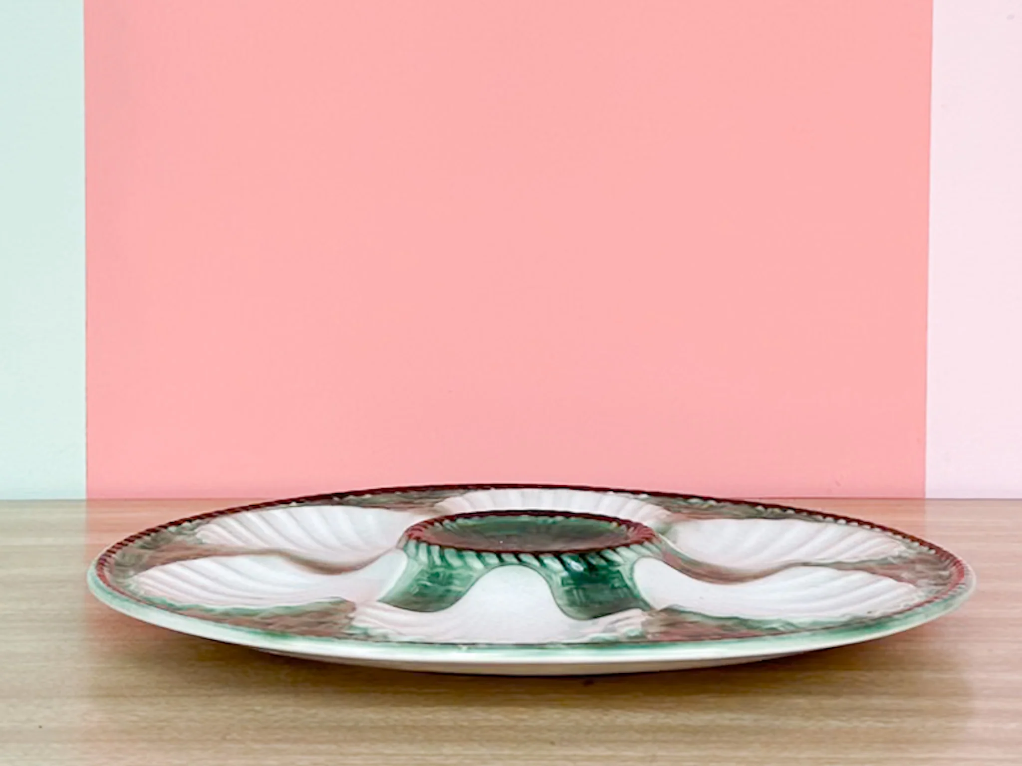 French Riveria Blue Oyster Plate - Image 4