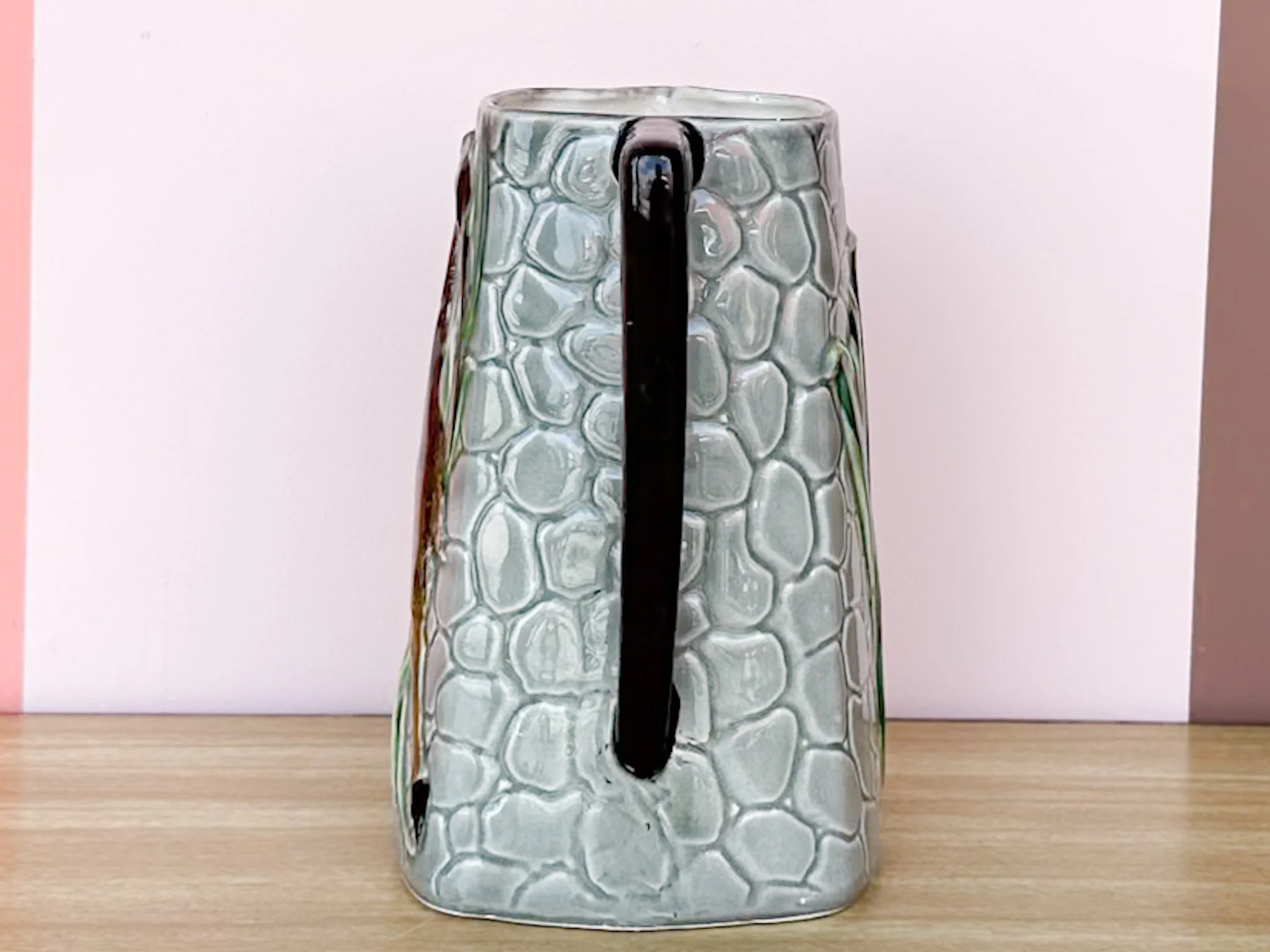 Gazelle Majolica Pitcher - Image 2
