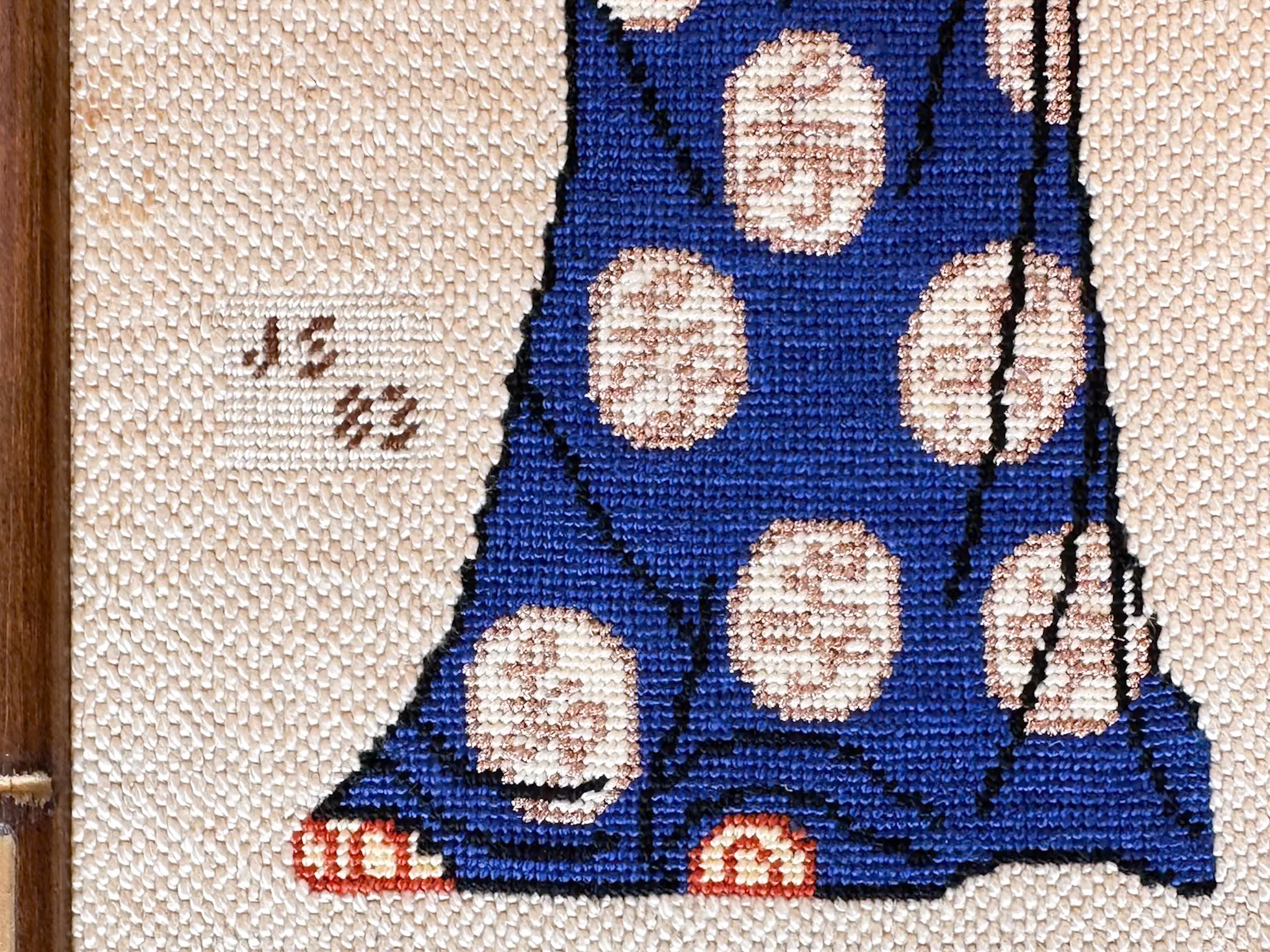 Geisha Needlepoint Folding Art - Image 9