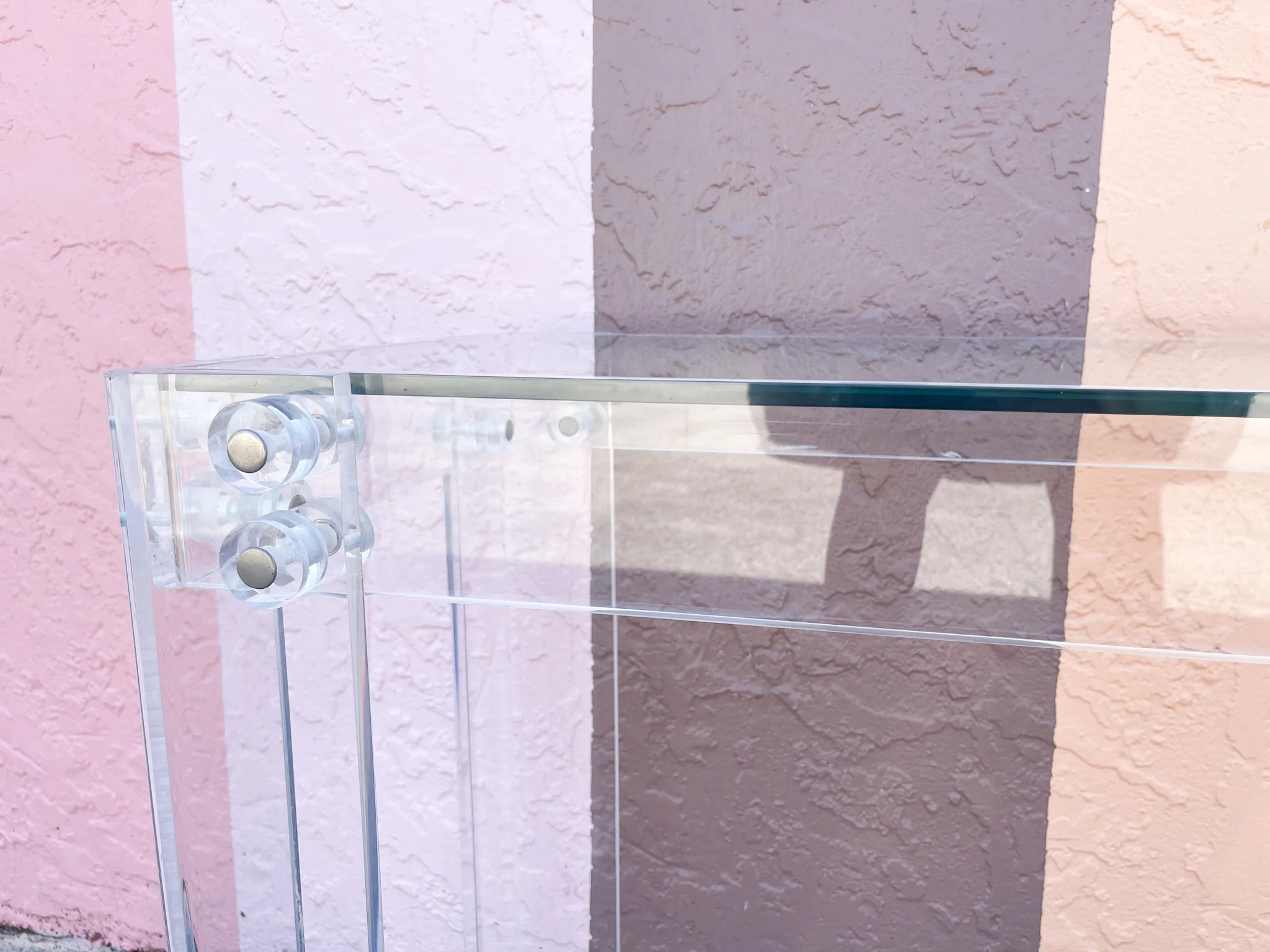 Glam Lucite Console Table - Image 4