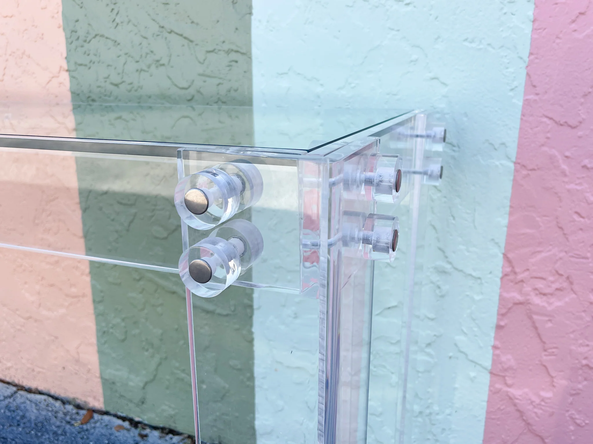 Glam Lucite Console Table - Image 6