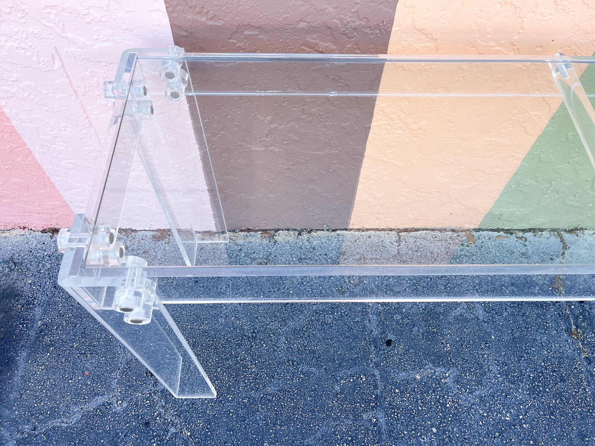 Glam Lucite Console Table - Image 7