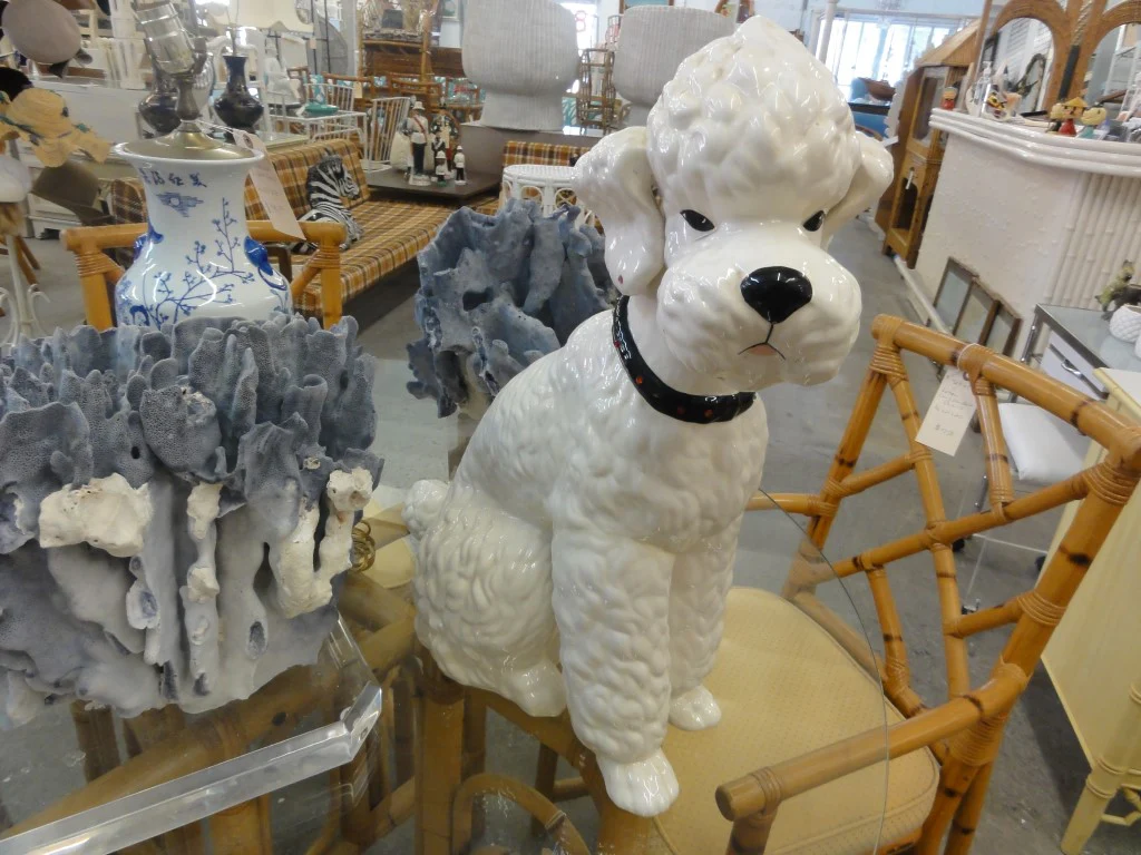 Glazed Ceramic Toy Poodle - Image 2