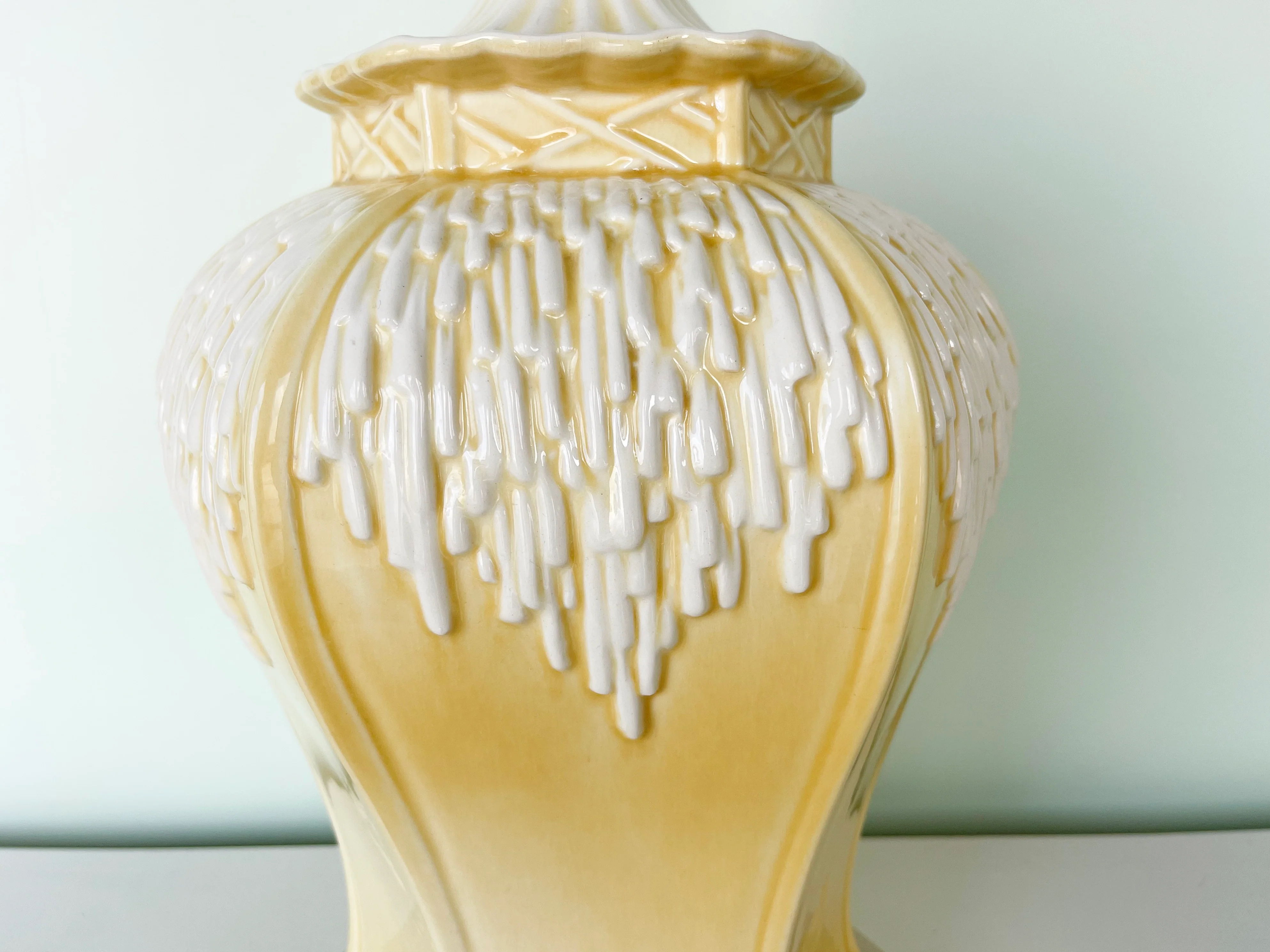 Large Buttercream Pagoda Lamp - Image 5