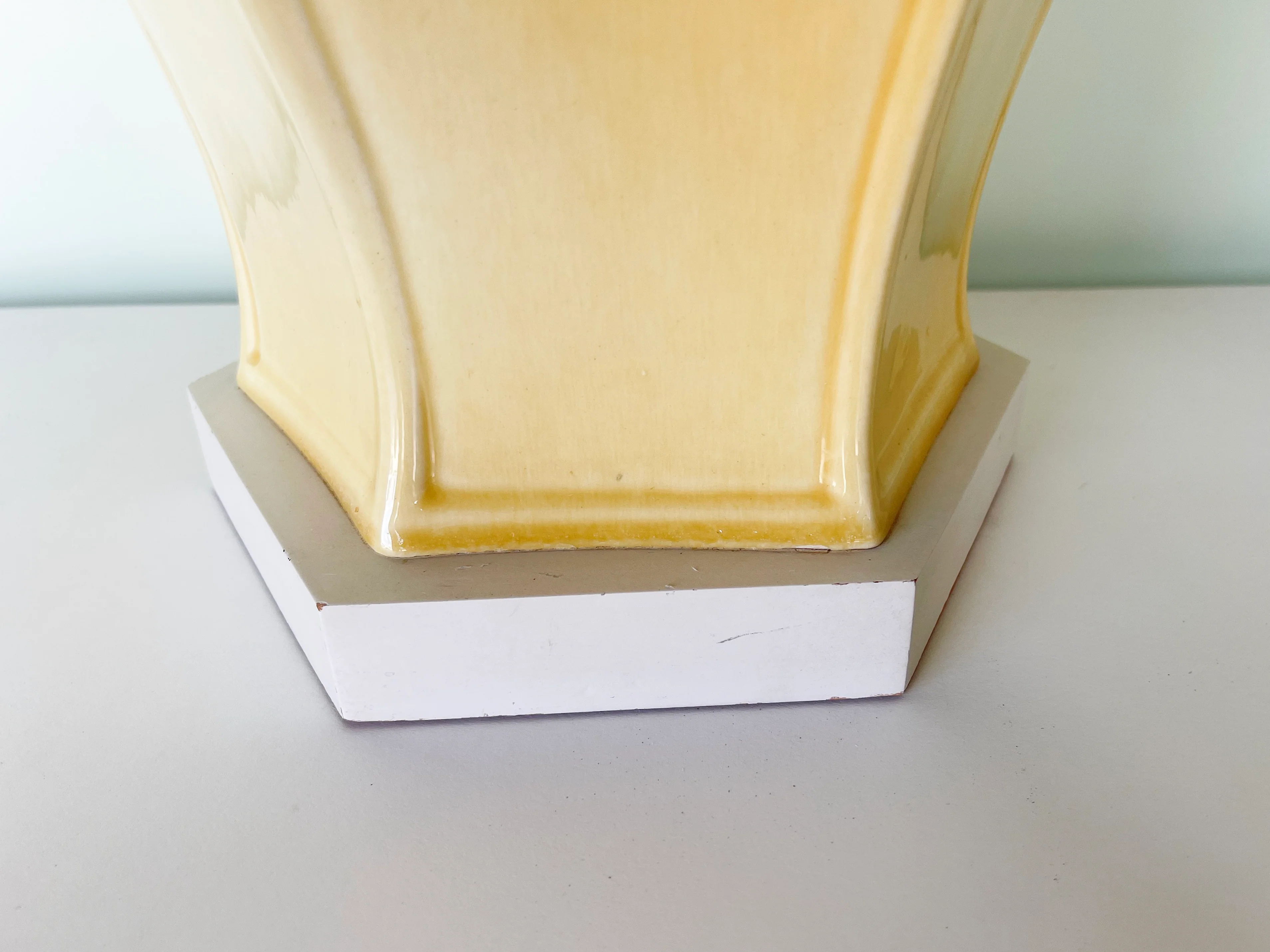 Large Buttercream Pagoda Lamp - Image 6