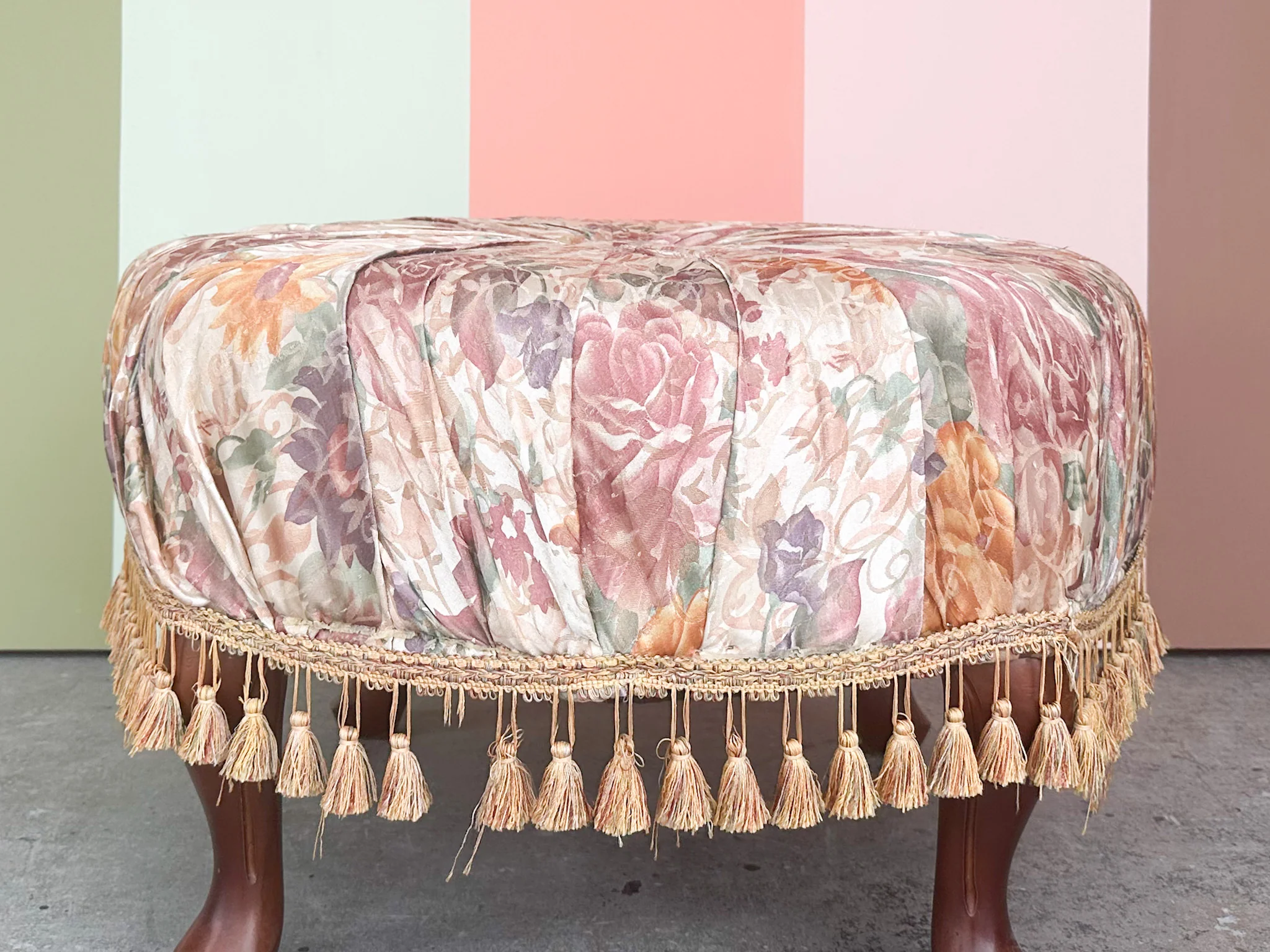 Granny Chic Tassel Ottoman - Image 4