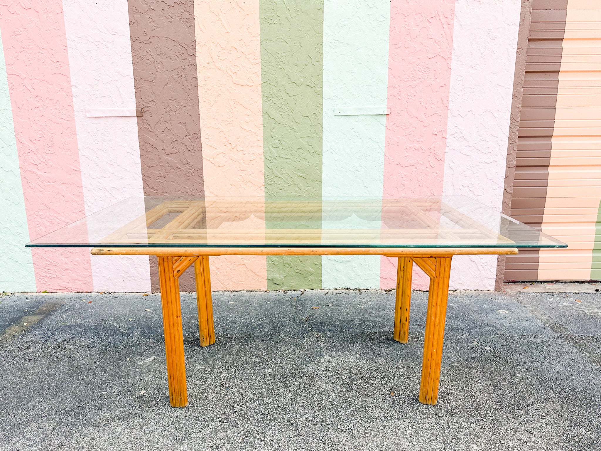 Warehouse Wednesday: Grid Top Rattan Dining Table - Image 4