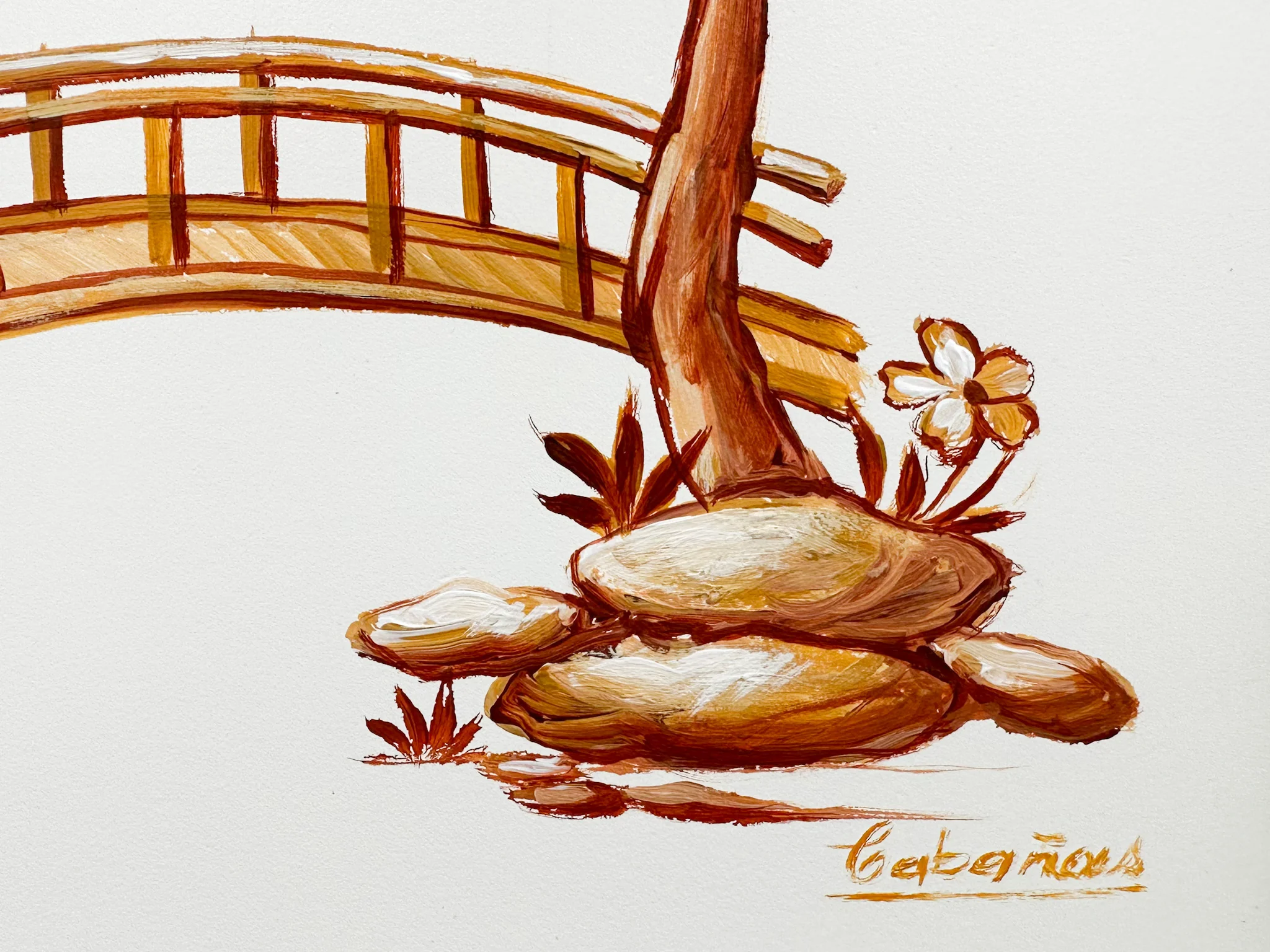 Hand Painted Chinoiserie Oversized Nightstand - Image 9