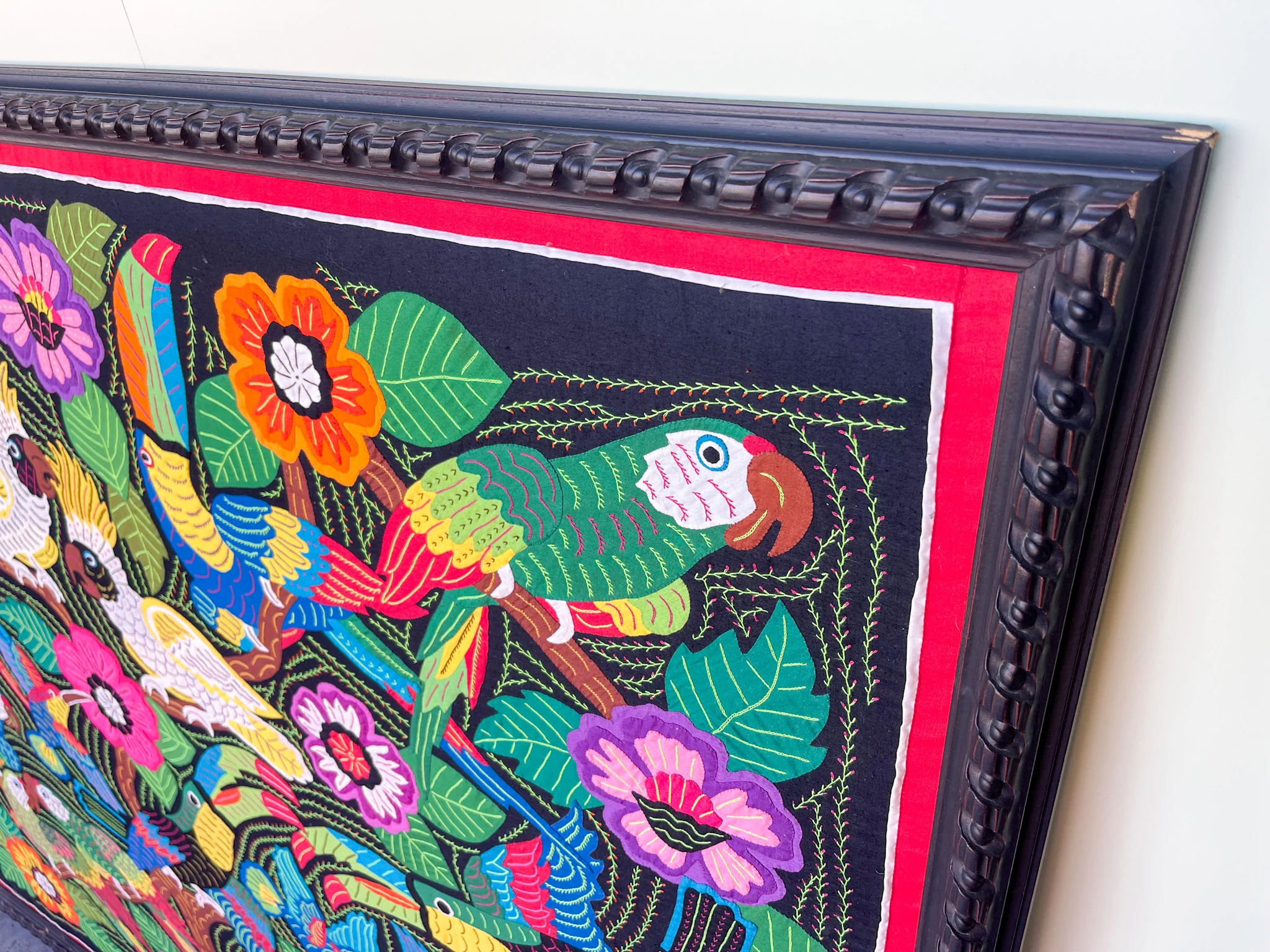 Warehouse Wednesday Sale: Handmade Tropical Bird Tapestry - Image 4