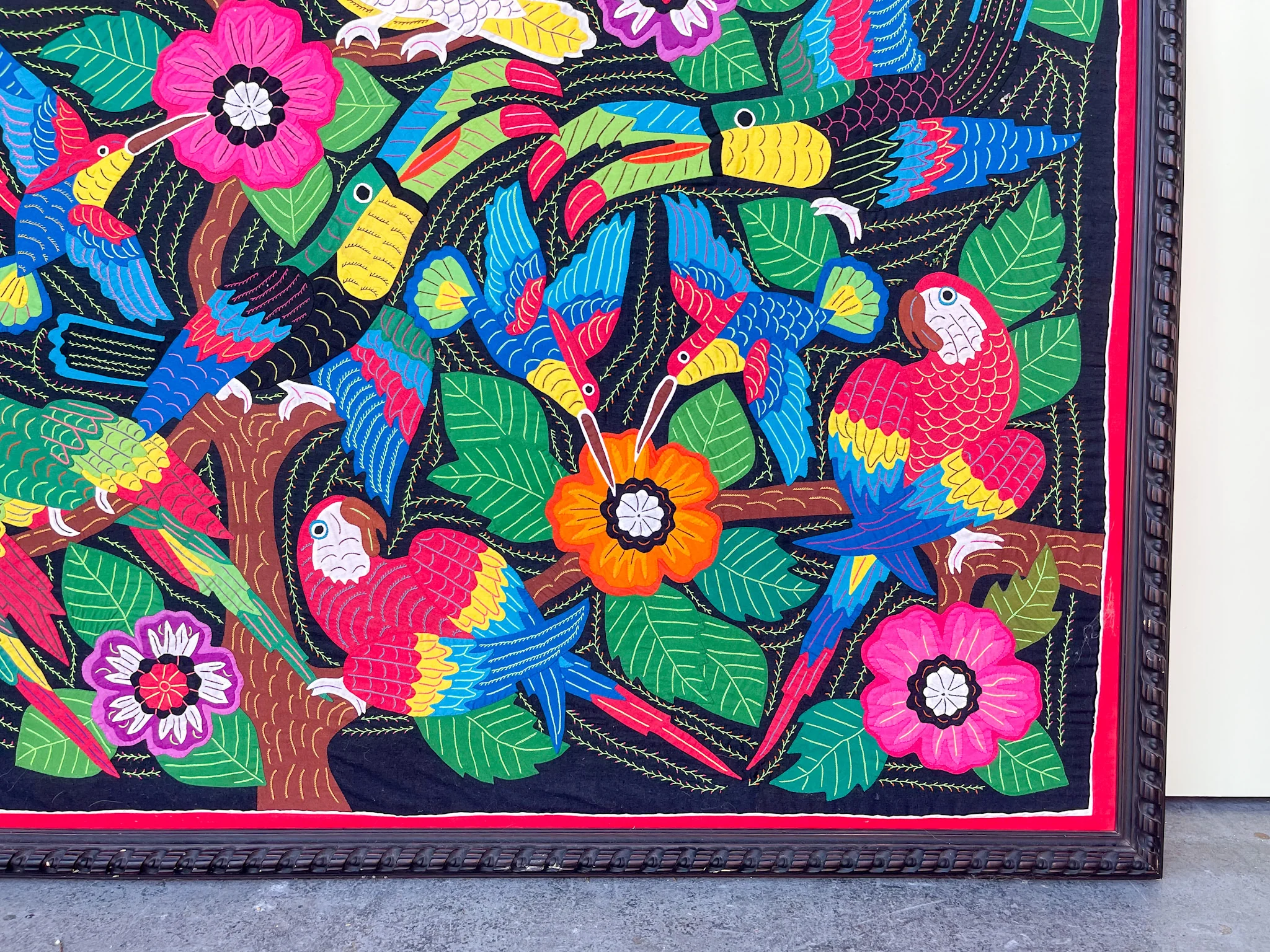 Warehouse Wednesday Sale: Handmade Tropical Bird Tapestry - Image 7