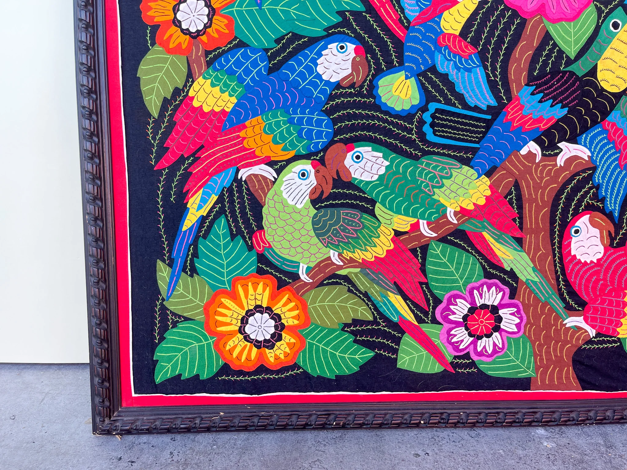 Warehouse Wednesday Sale: Handmade Tropical Bird Tapestry - Image 8