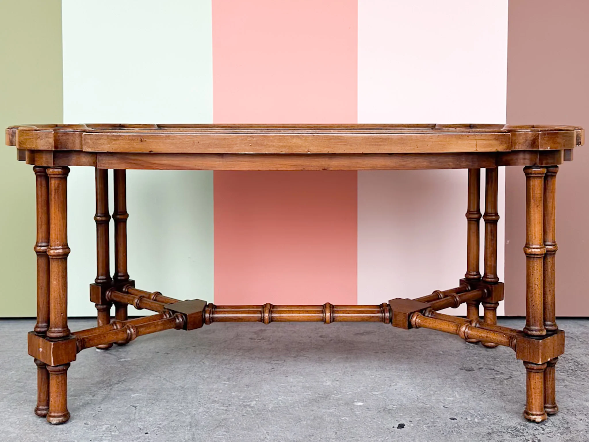 Handsome Faux Bamboo Coffee Table - Image 2