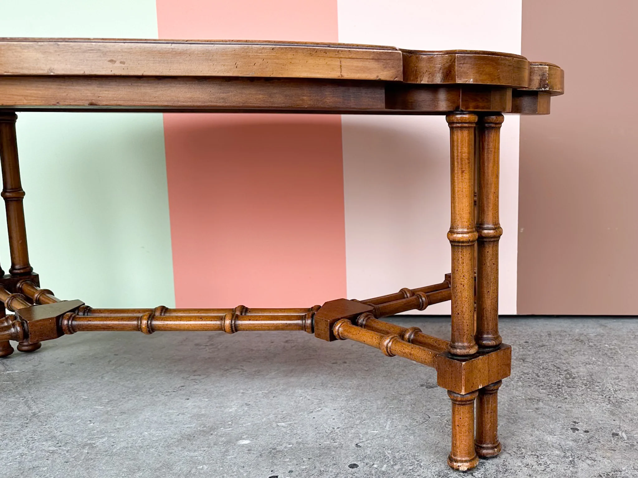 Handsome Faux Bamboo Coffee Table - Image 6