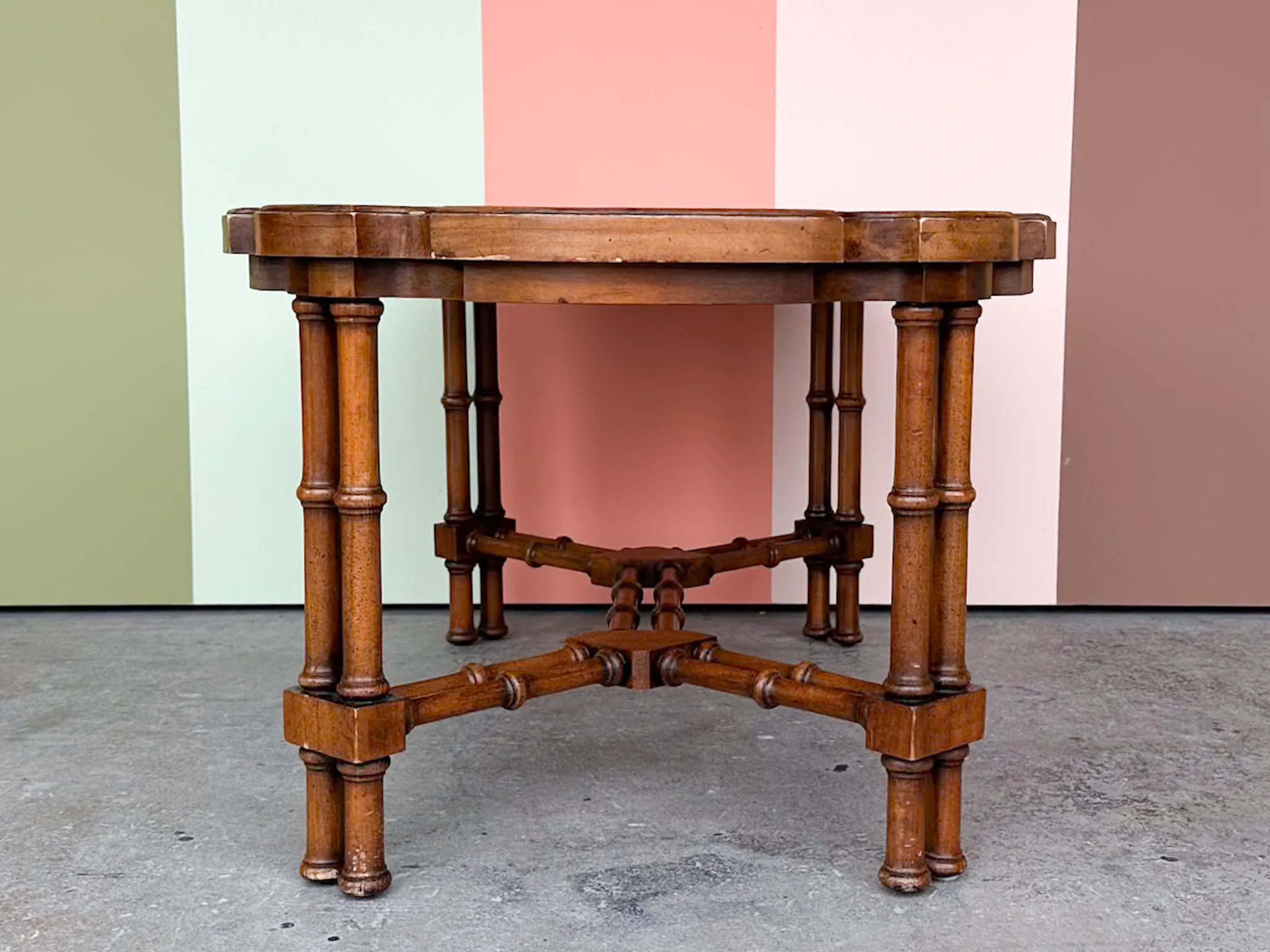 Handsome Faux Bamboo Coffee Table - Image 7