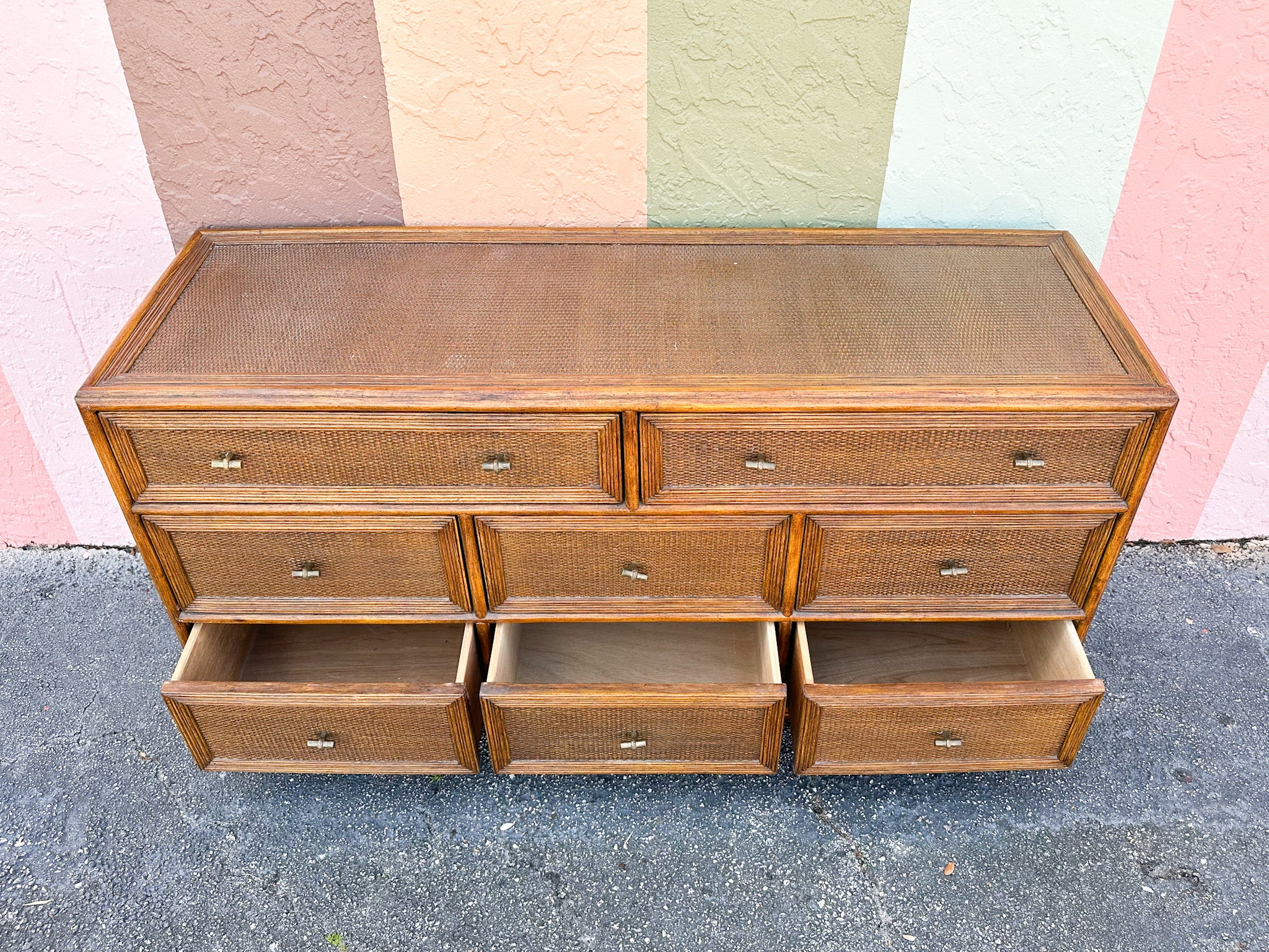 Handsome Ficks Reed Rattan Dresser - Image 6