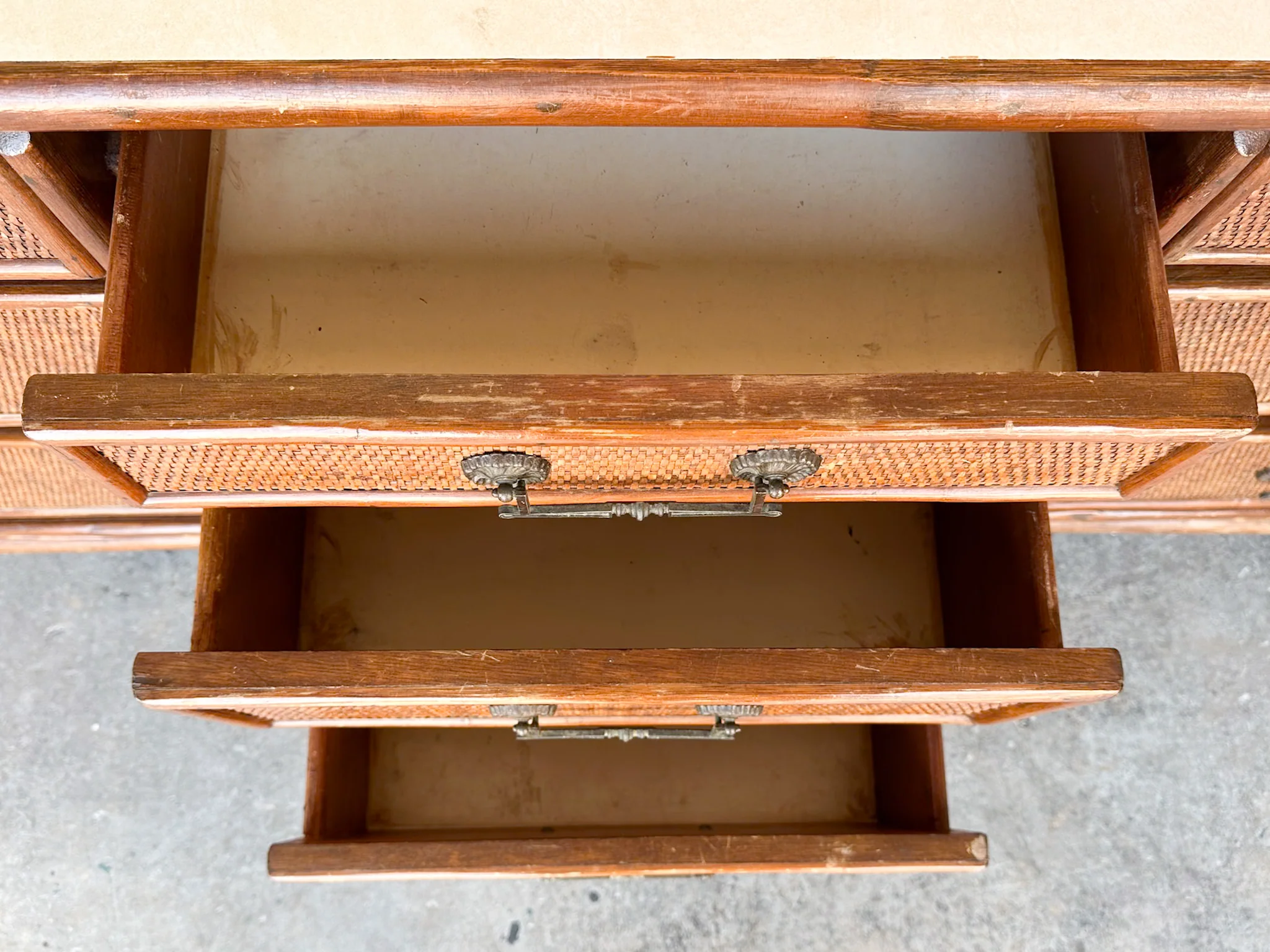 Handsome Rattan Dresser - Image 7