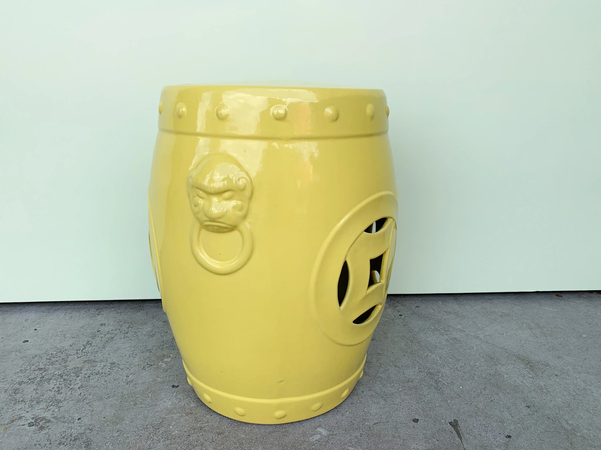 Happy Yellow Garden Seat - Image 2