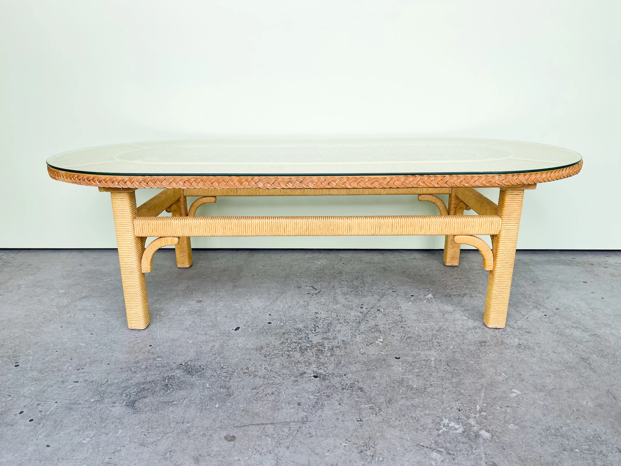 Henry Link Braided Rattan Coffee Table