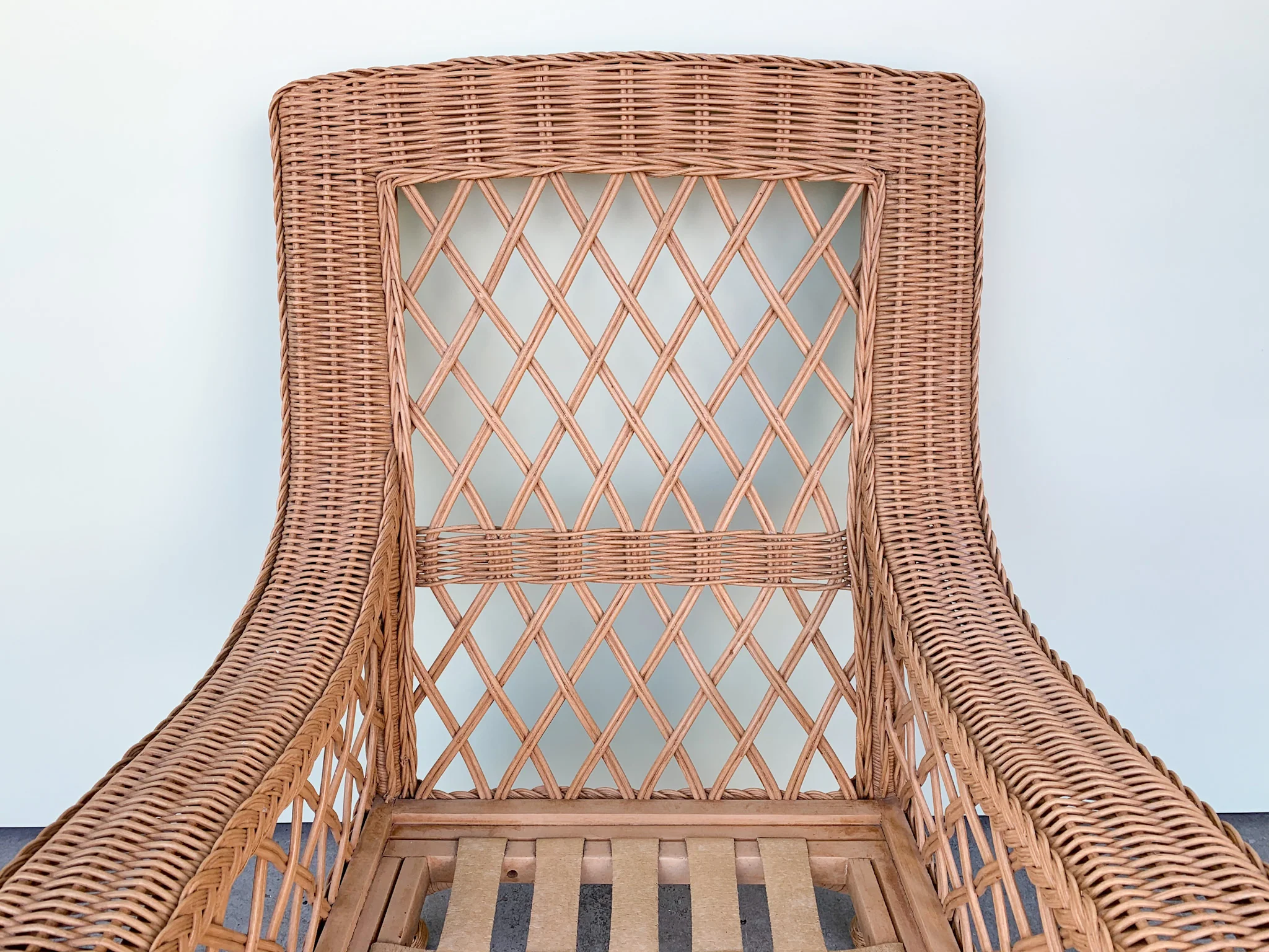 Henry Link Braided Wicker Lounge Chair - Image 5