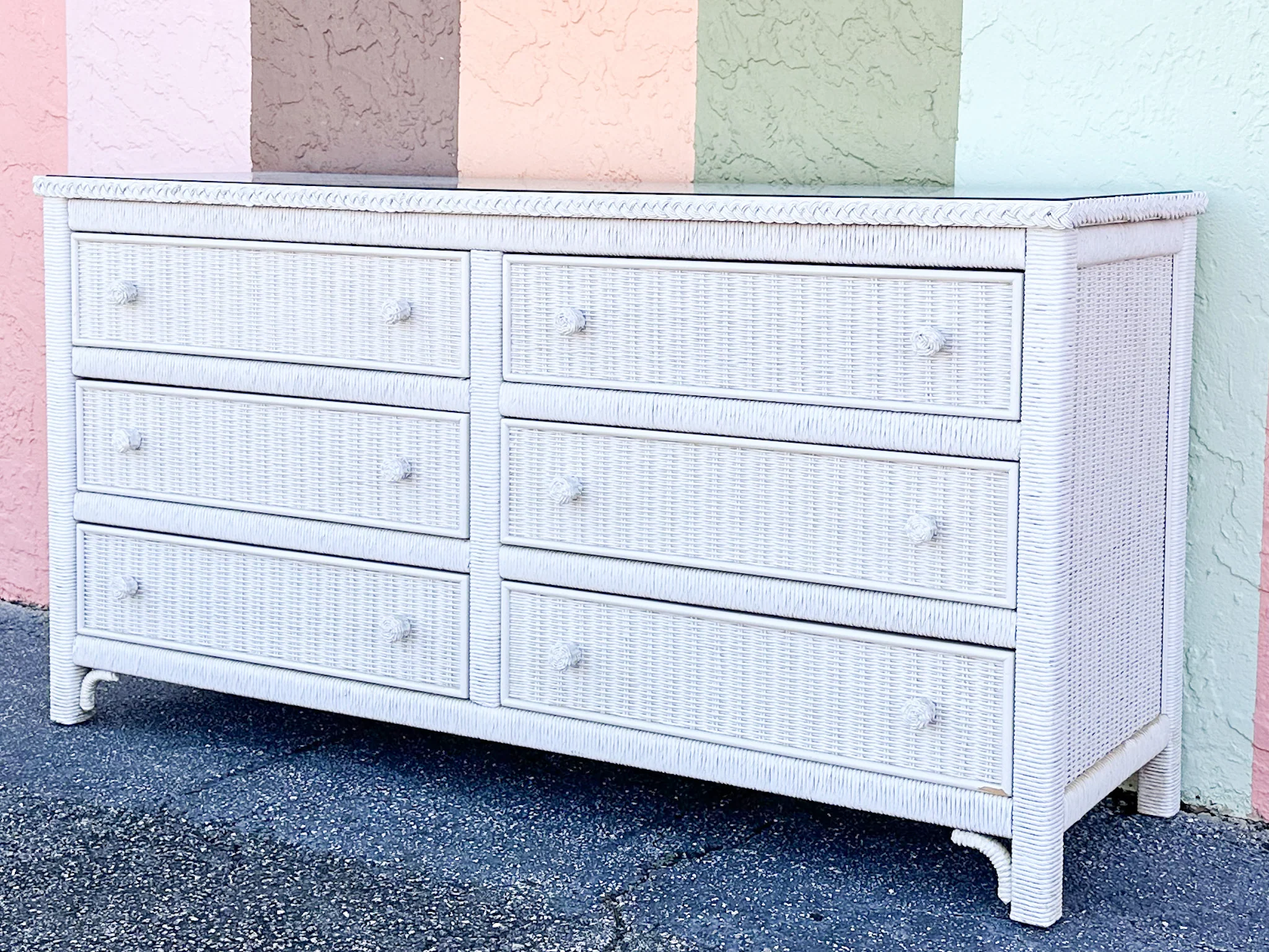 Henry Link Wicker Dresser - Image 17