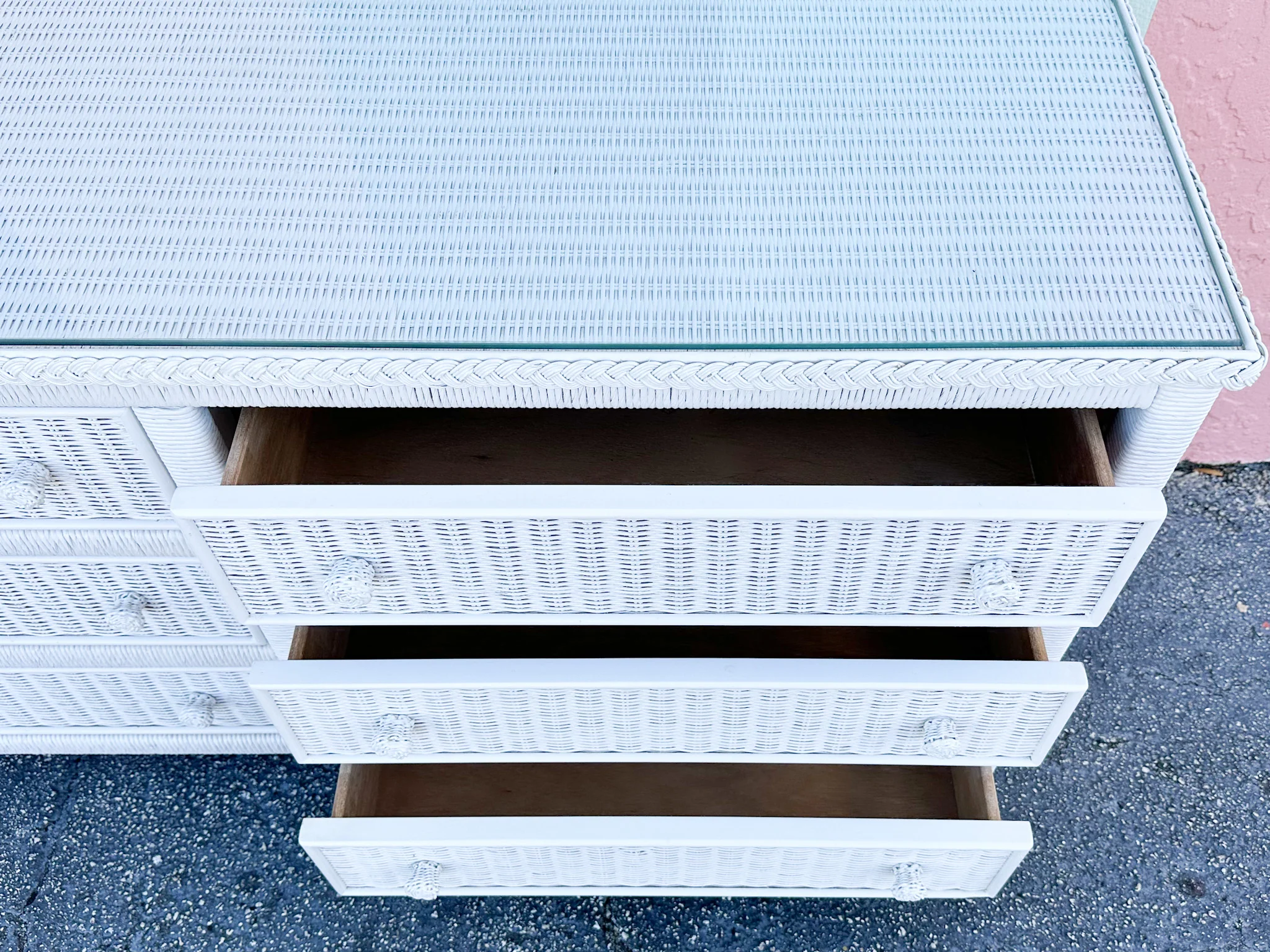 Henry Link Wicker Dresser - Image 8