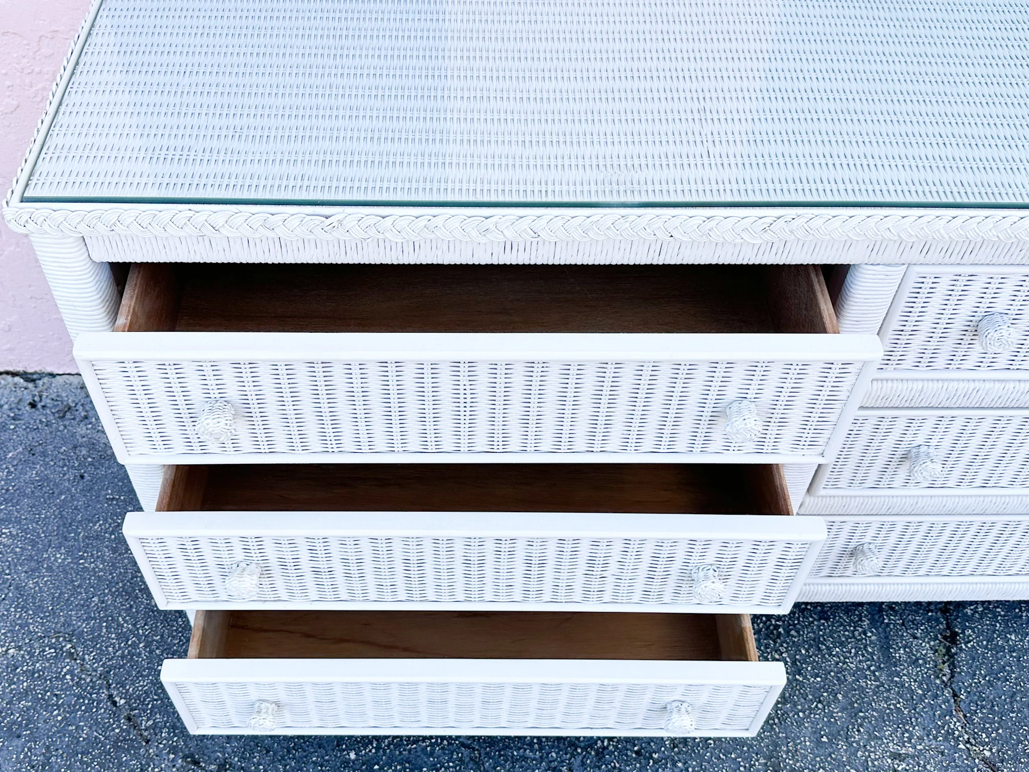 Henry Link Wicker Dresser - Image 9
