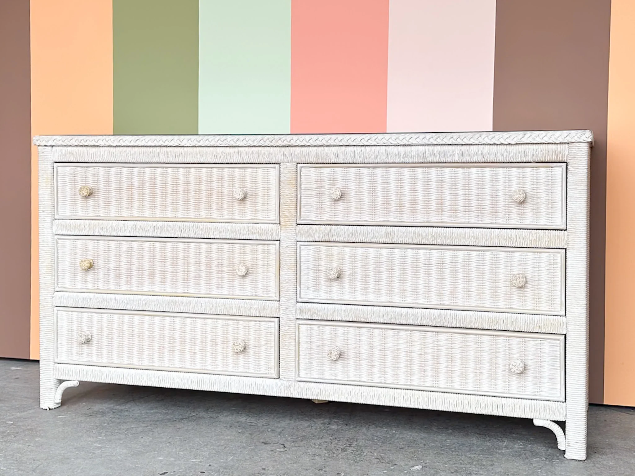 Henry Link Wicker Dresser - Image 2